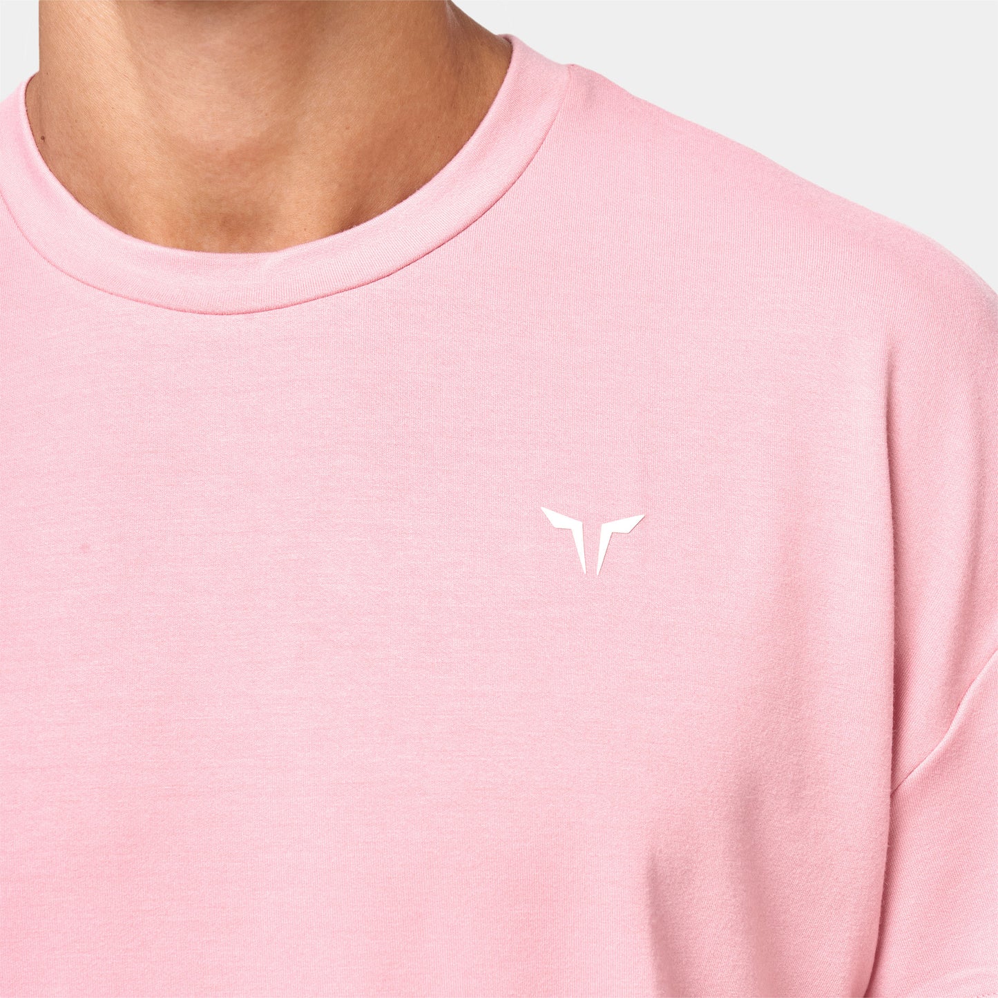 ايسينشال تيشيرت فضفاض - موف فاتح