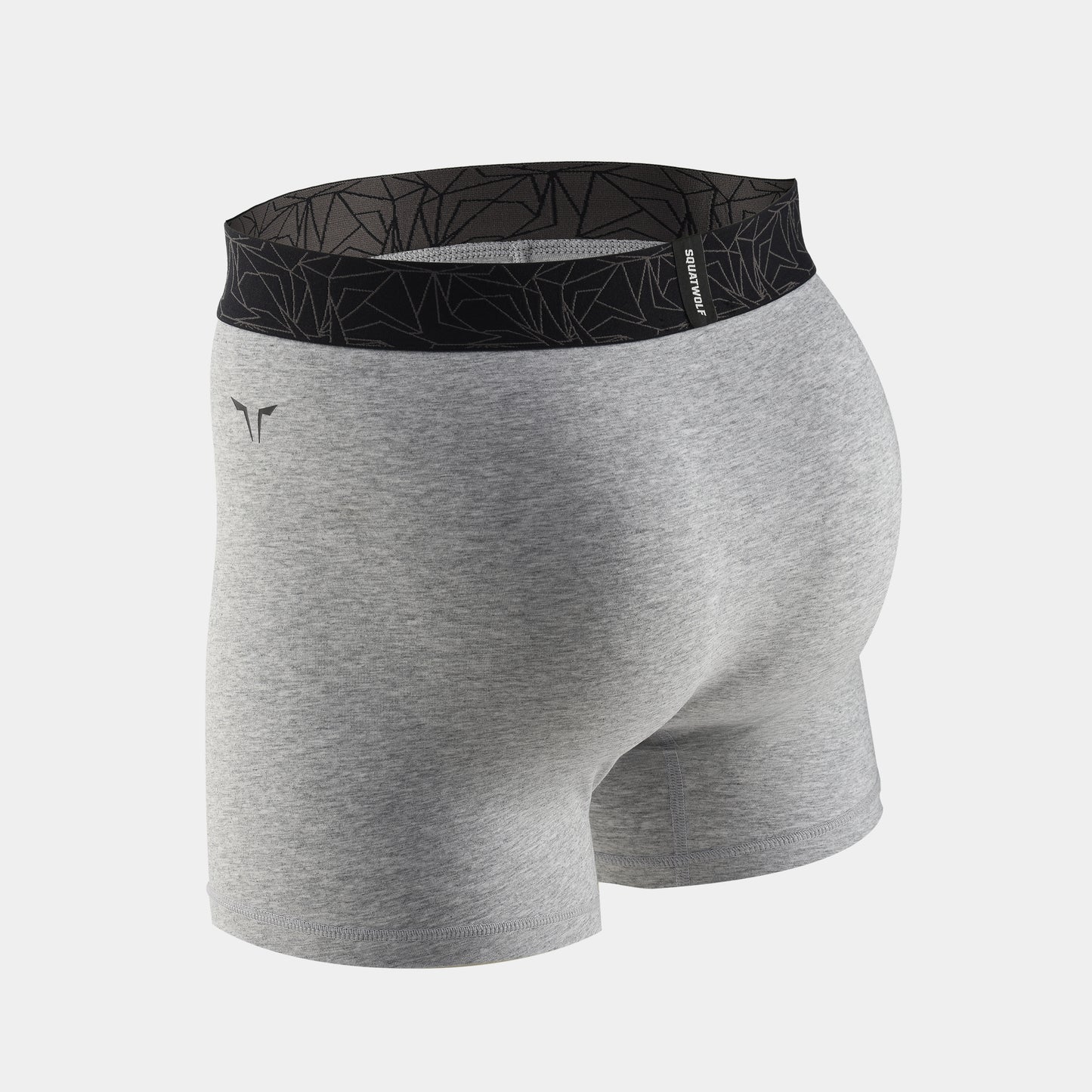 بوكسر 5 انش قطني 3 قطع  - رمادي فاتح مارل