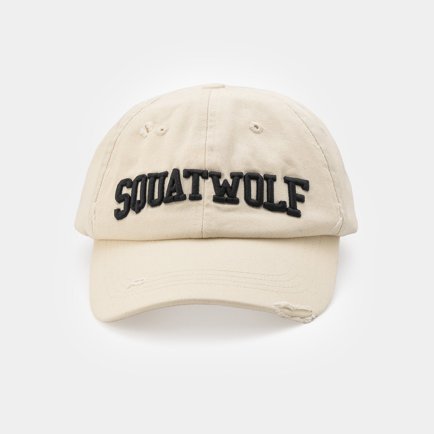 قبعة بيسبول ممزقة - كريمي