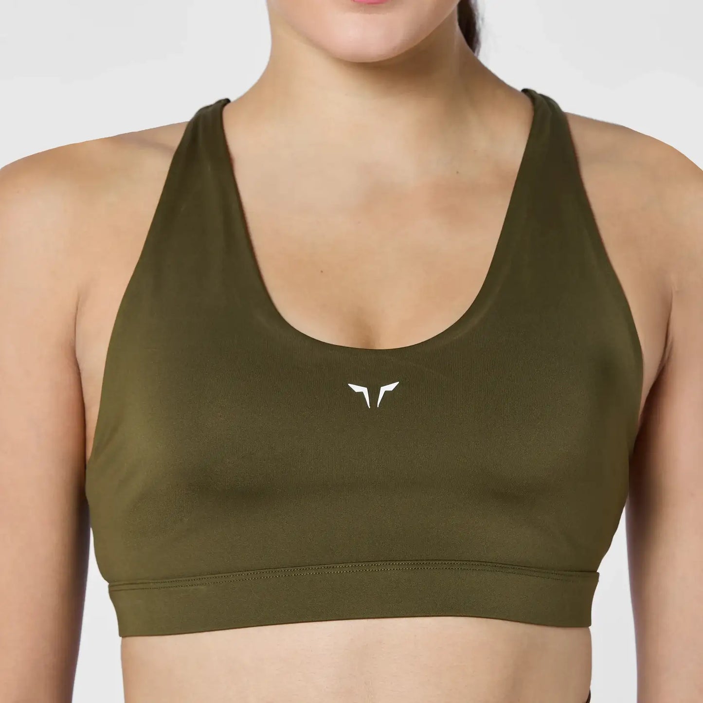 حمالة صدر ايسينشال  بحزام خلفي قابل للتعديل - زيتوني داكن