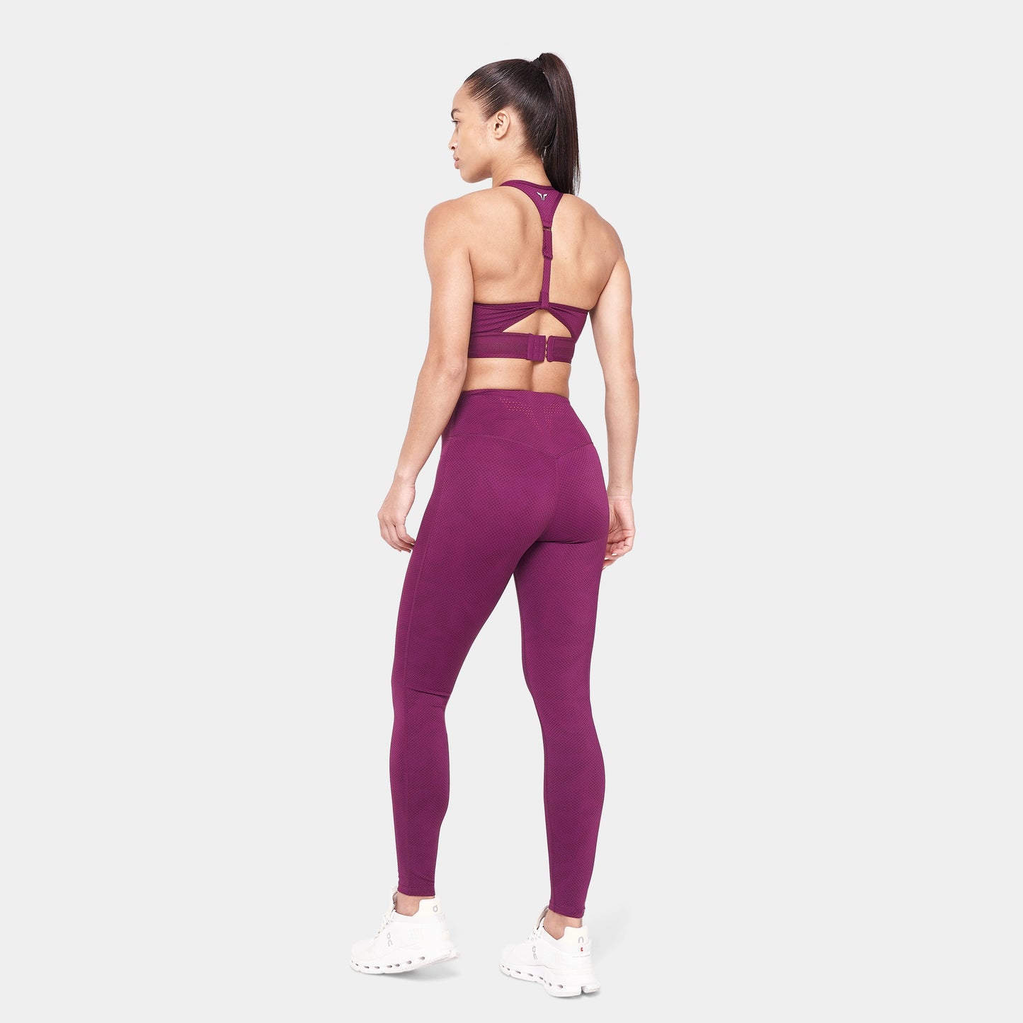 أنتيمد حمالة صدر بسحاب- طبعة كرزي داكن و بنفسجي