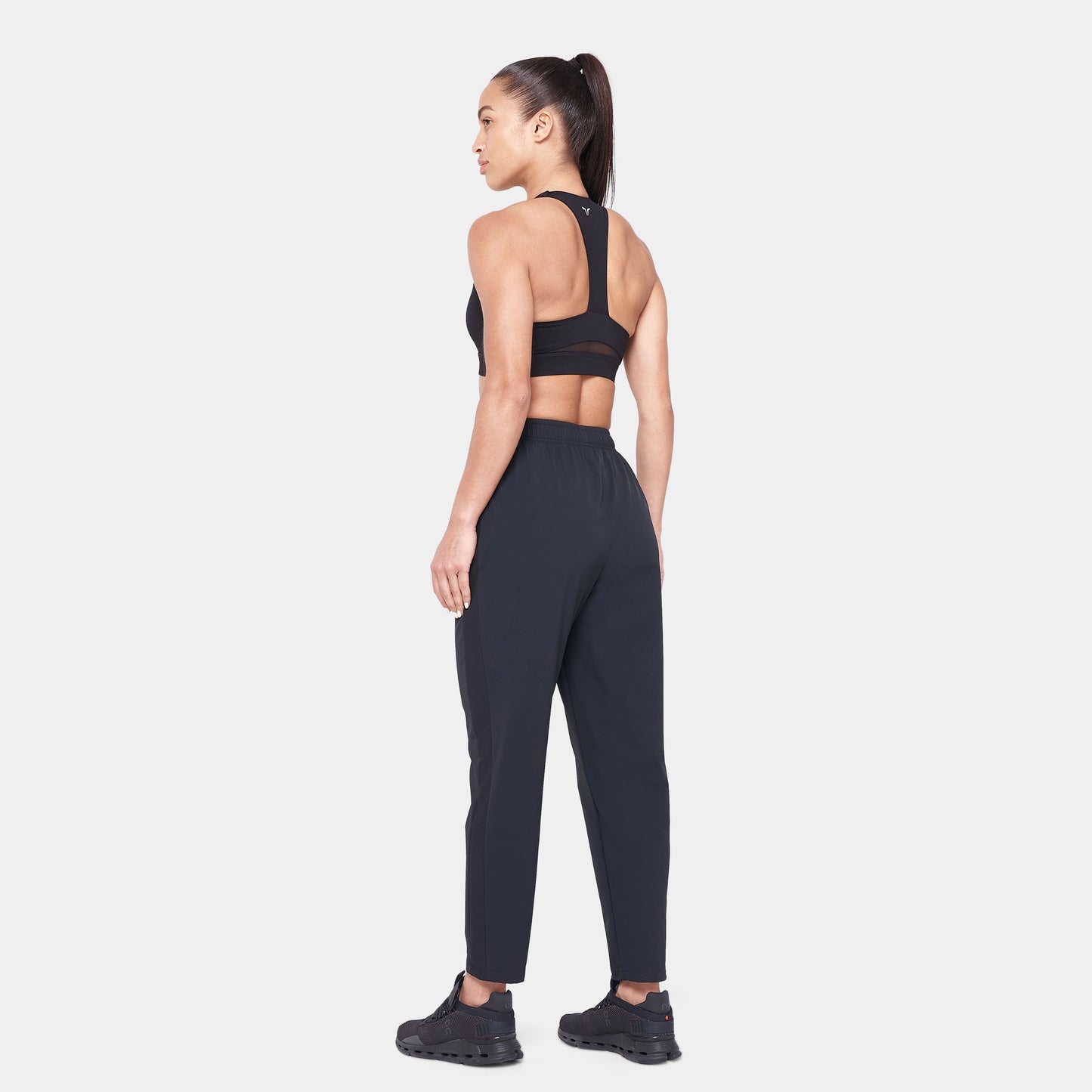 Woven Slim Leg Pants - Black