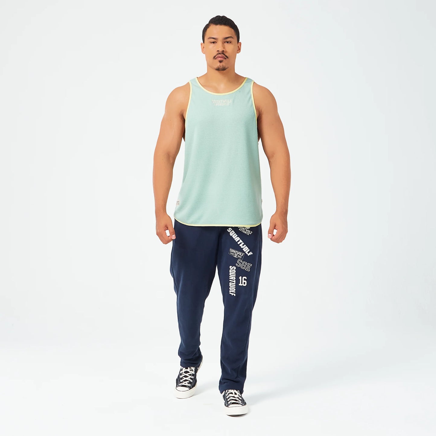 Golden Era Authentic Waffle Tank - Aqua Foam