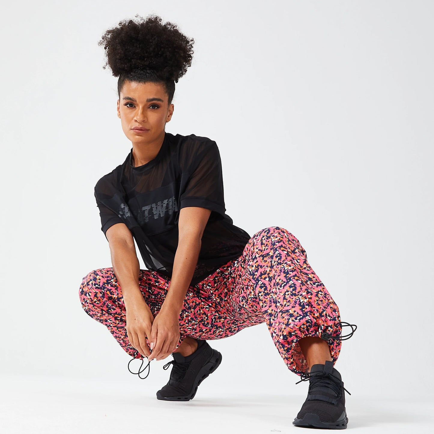 بنطال كود بارا - تمويه وردي فاقع