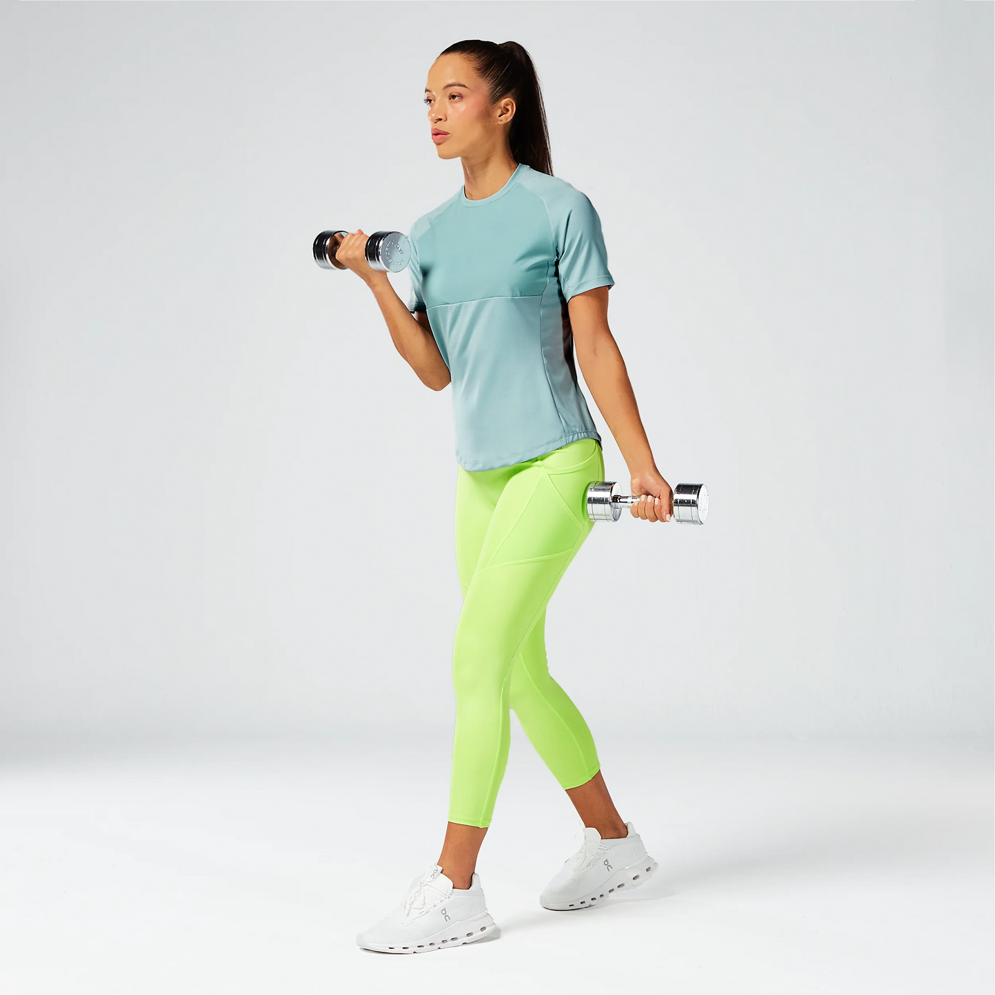 تيشيرت لاب °360 باور - رمادي مطفي