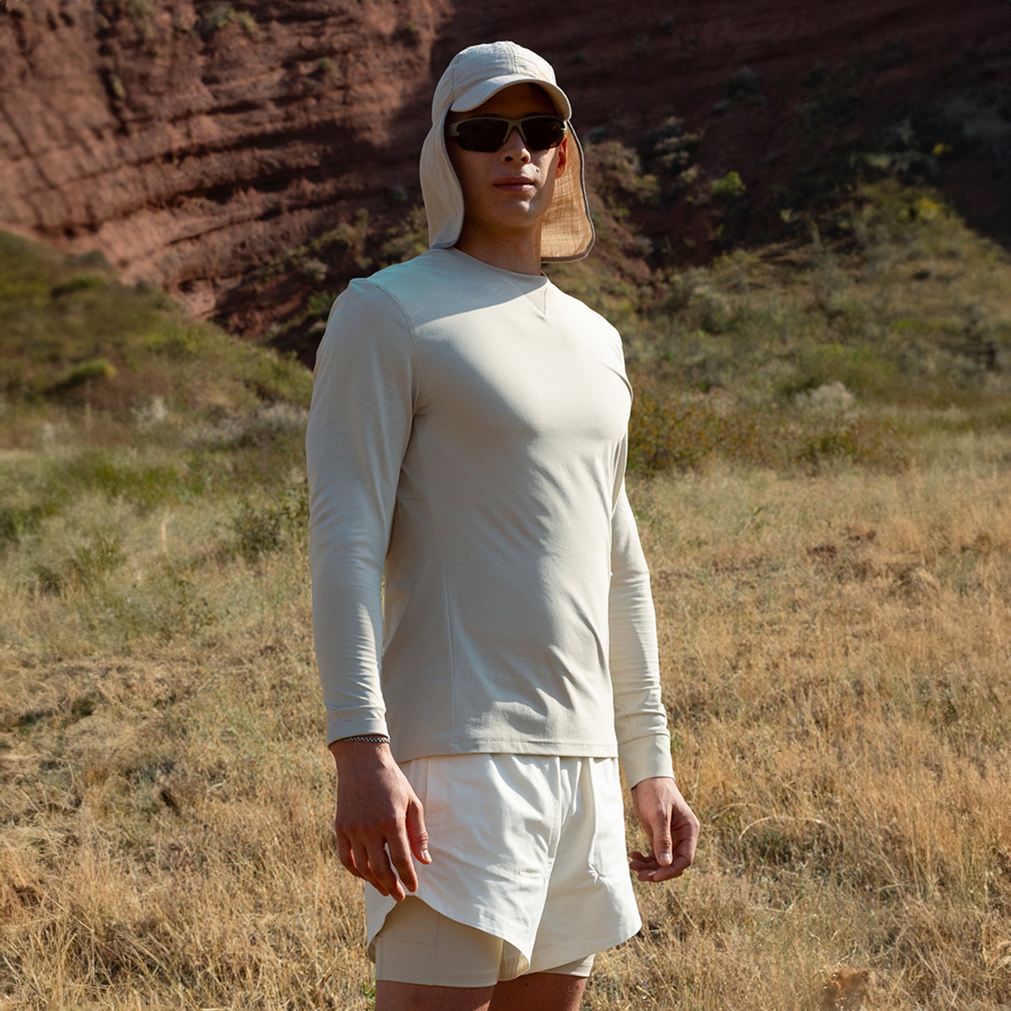 نيوتك تيشيرت سوبرناتشورال بأكمام طويلة - فضي مطفي