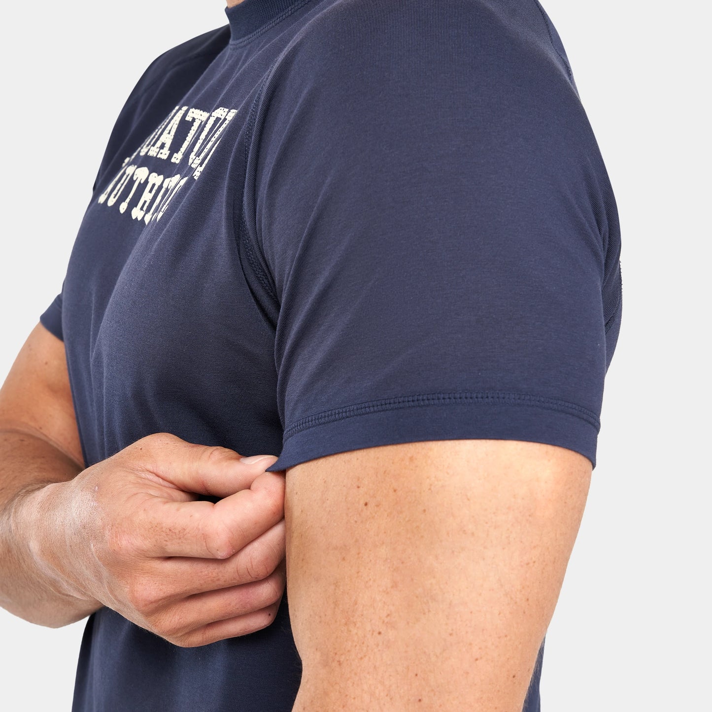 تيشيرت رغلان جرافيكي رياضي - كحلي