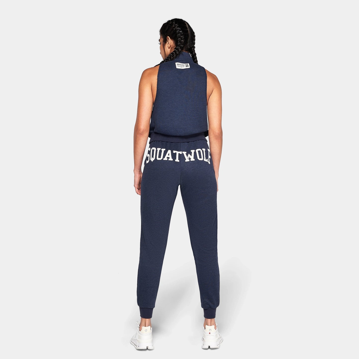 تيشيرت دون أكمام بسحاب - كحلي مارل