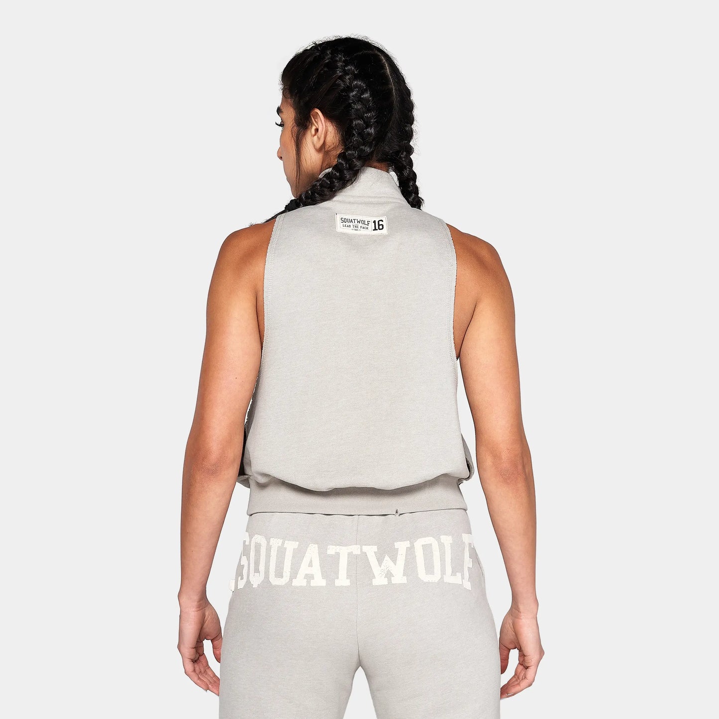 تيشيرت دون أكمام بسحاب - بالوما رمادي مارل