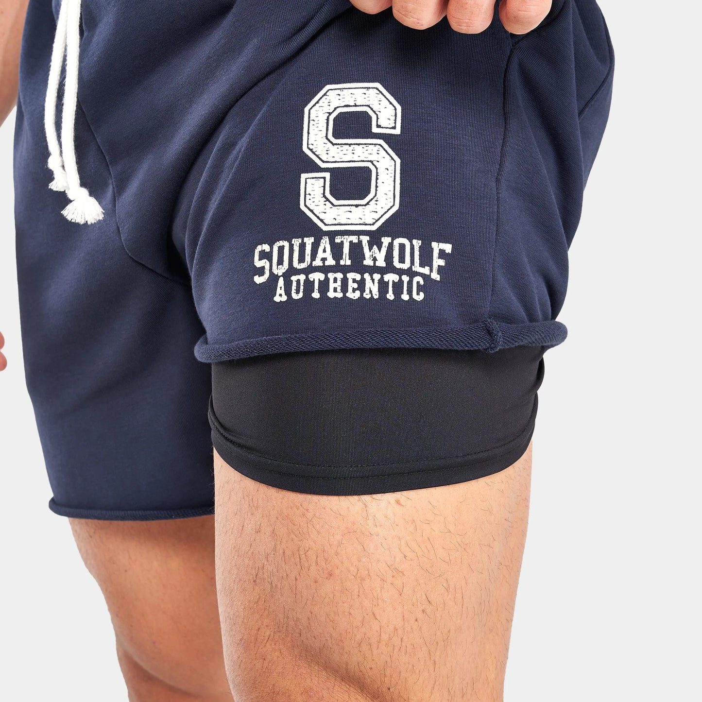 Golden Era Authentic 2-in-1 5" Shorts - Navy & Ecru