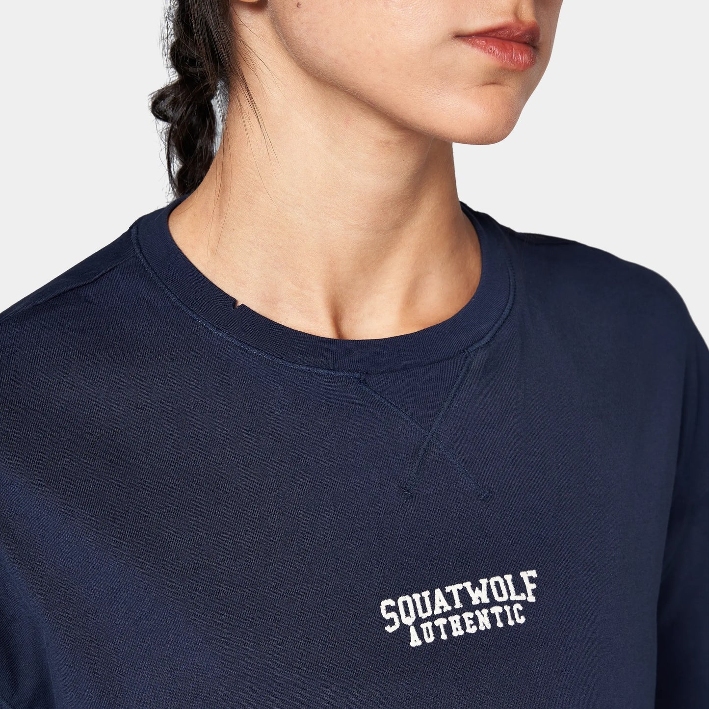 أوثنتيك تيشيرت جرافيكي فضفاض - كحلي