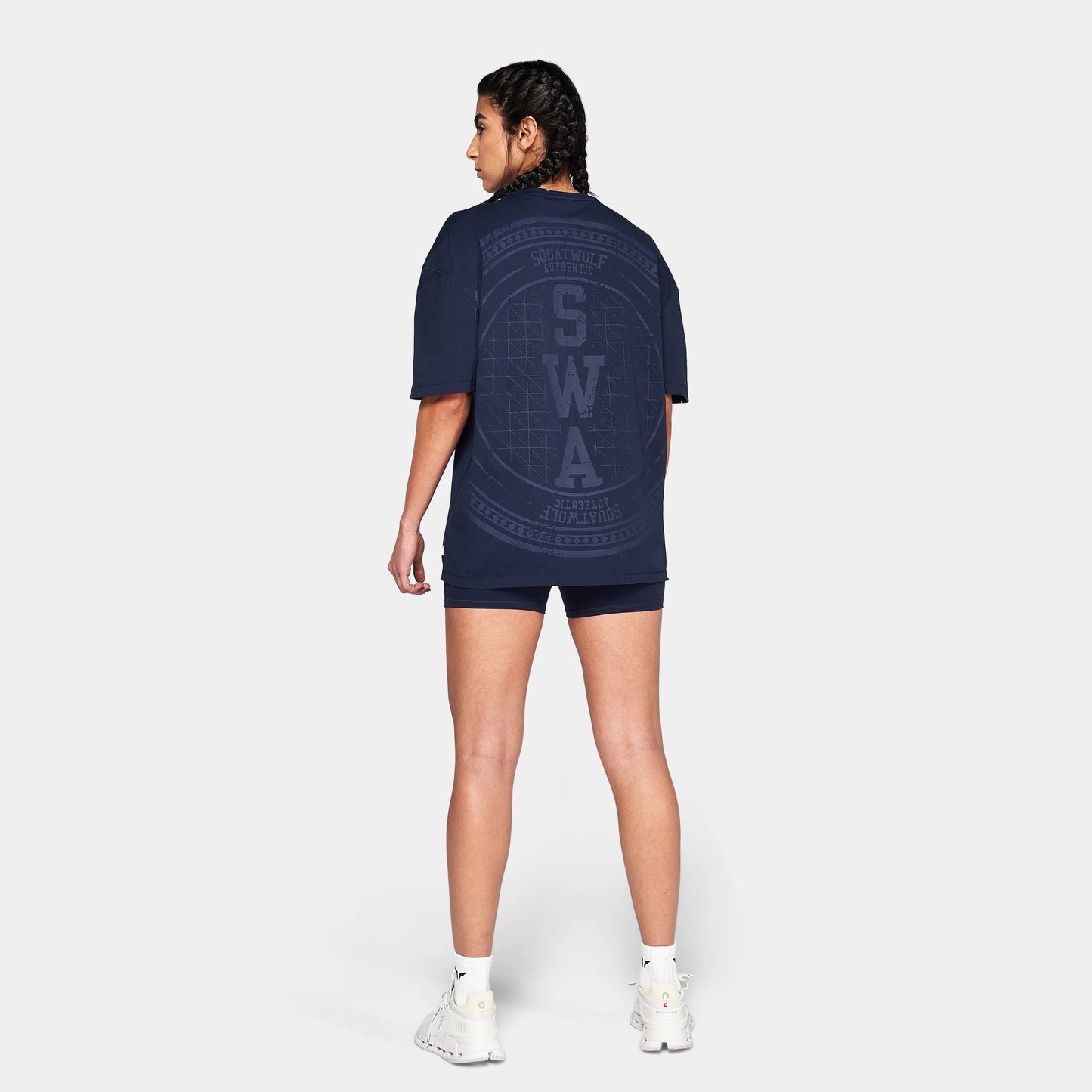 أوثنتيك تيشيرت جرافيكي فضفاض - كحلي