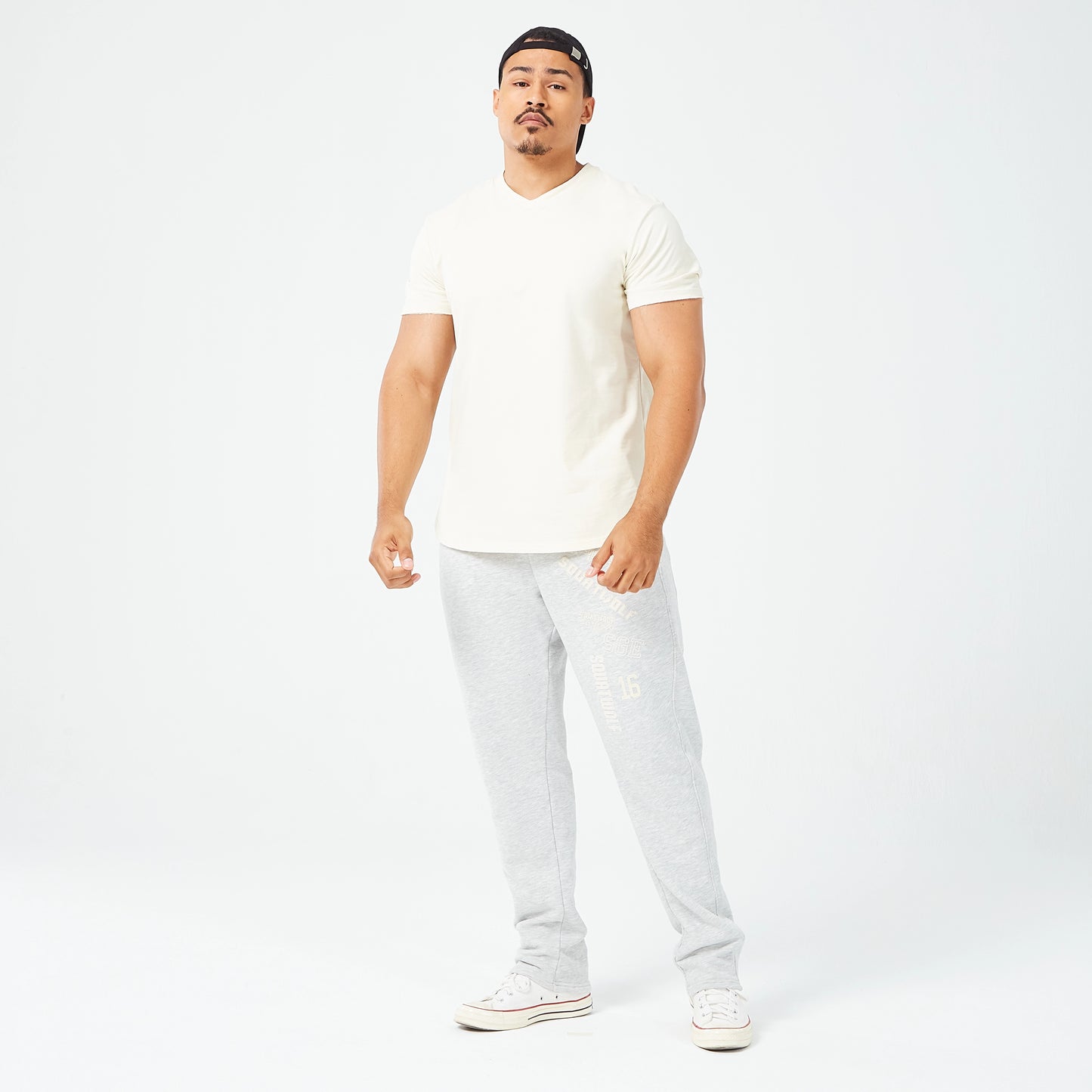  جولدن إيرا فريش ليجاسي تيشيرت ضيق إصدار شعار أسود  - سكري