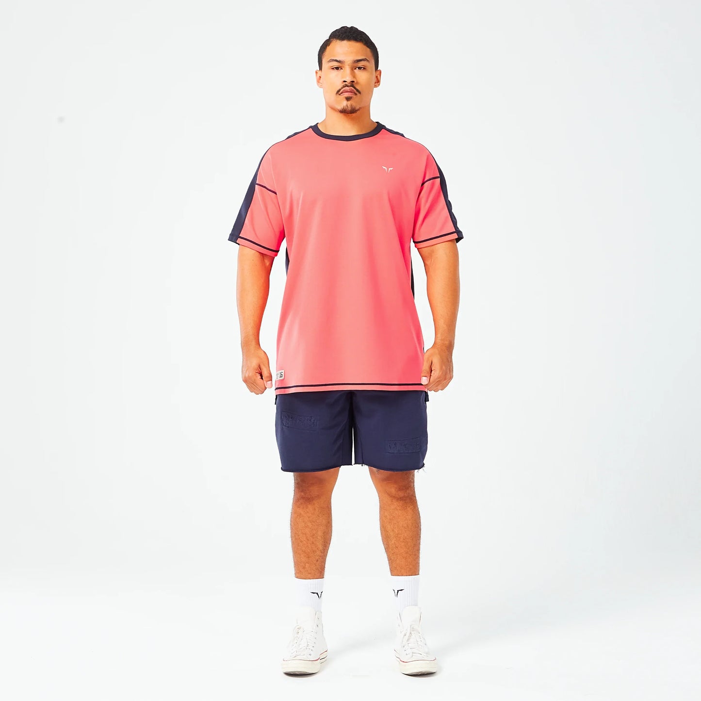 Golden Era Legacy Oversized T-shirt - Rose of Sharon & Navy