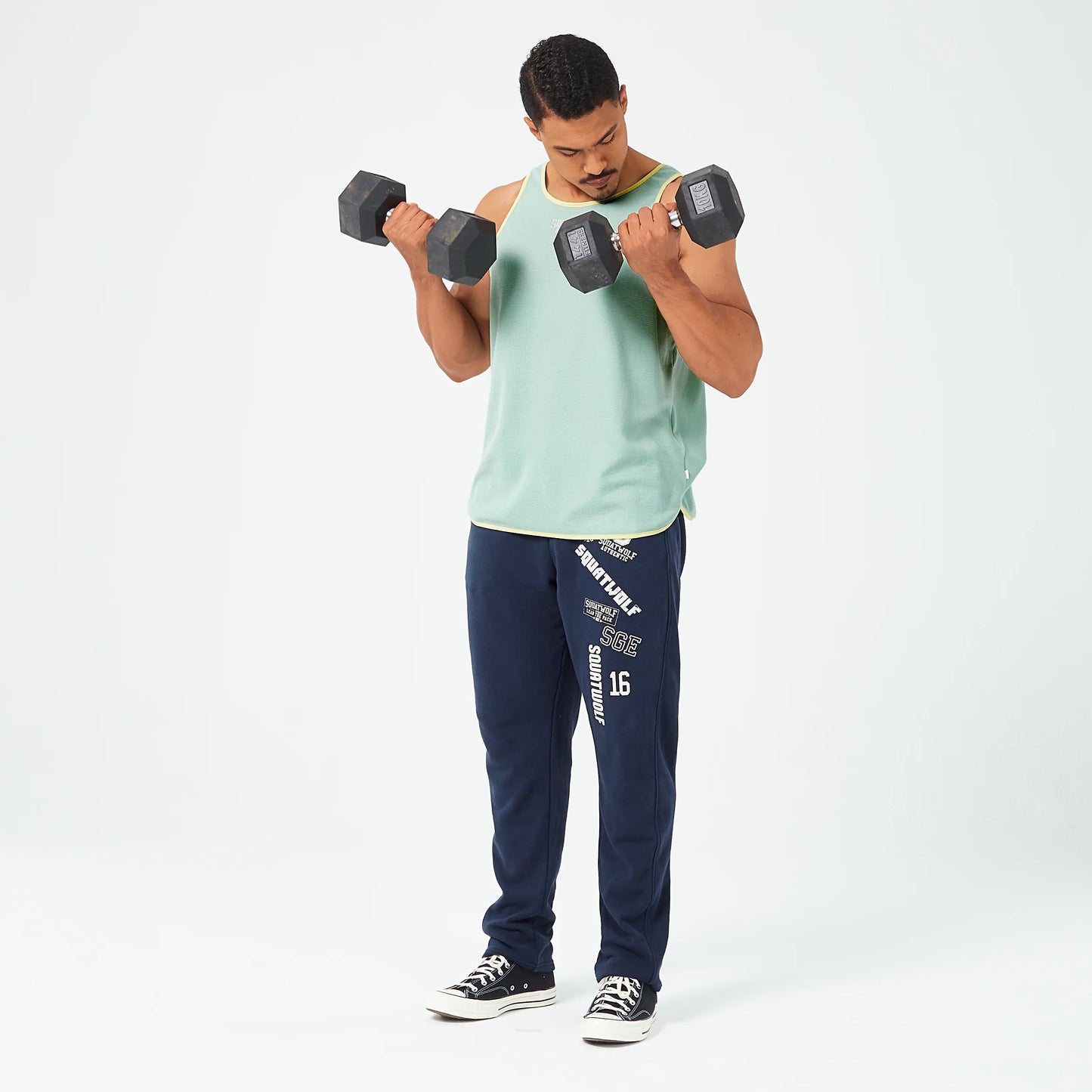 Golden Era Authentic Waffle Tank - Aqua Foam