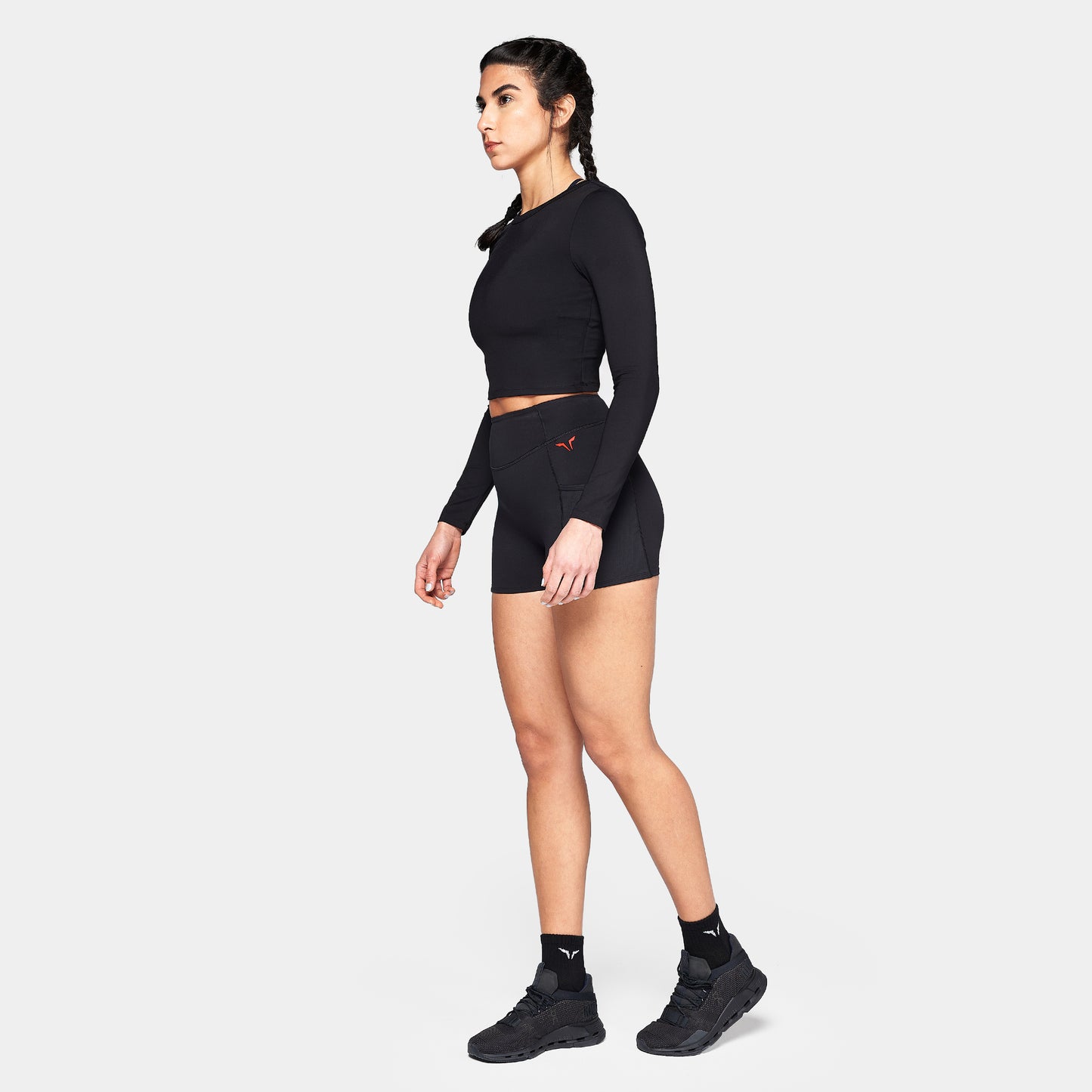 جوارب كاحل 3 قطع - أسود