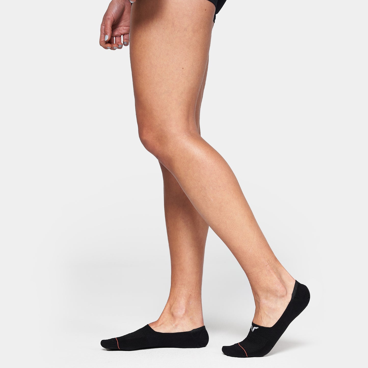 No Show Socks 3 Pack - Black