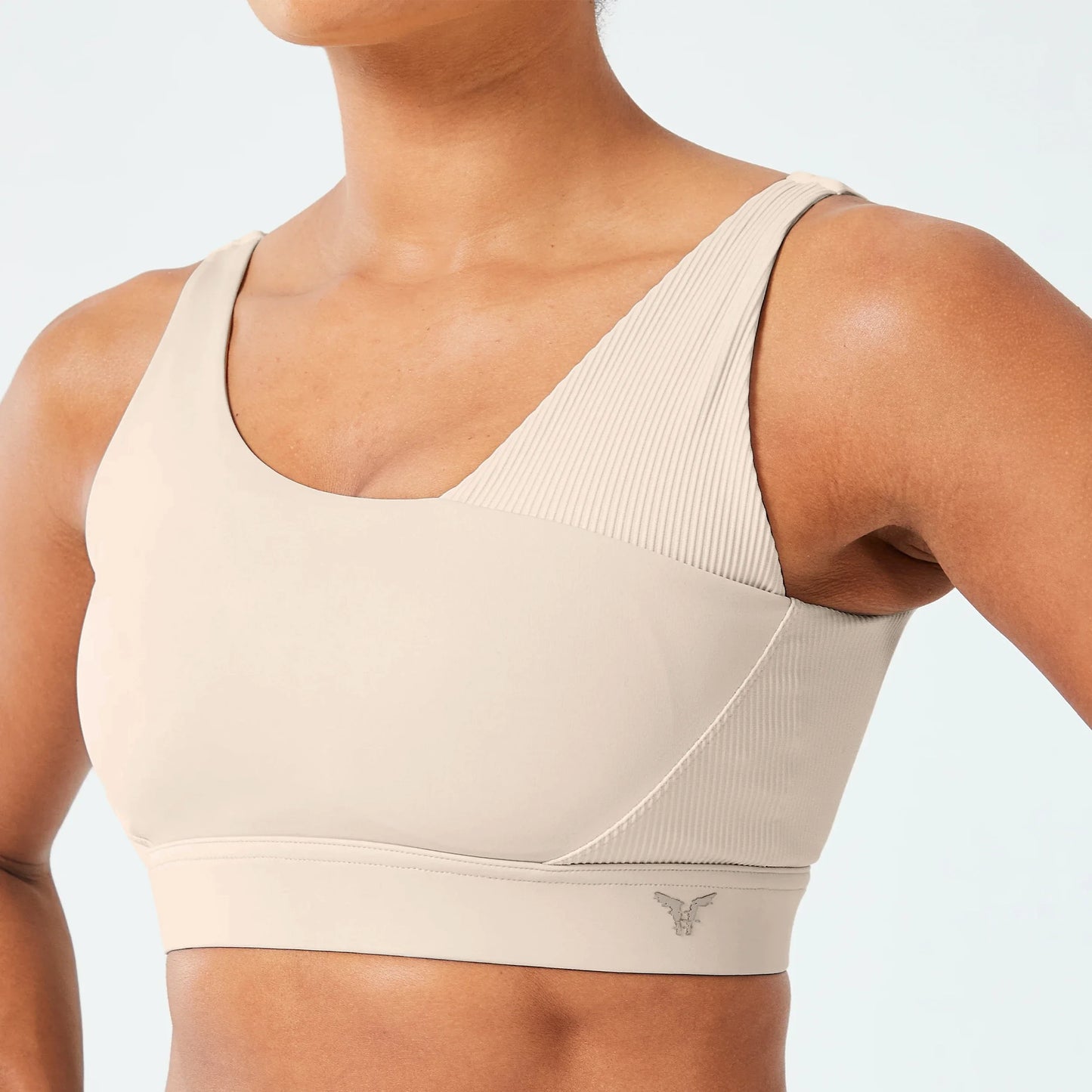 حمالة صدر كود جليتش بتصميم غير متماثل - ترابي