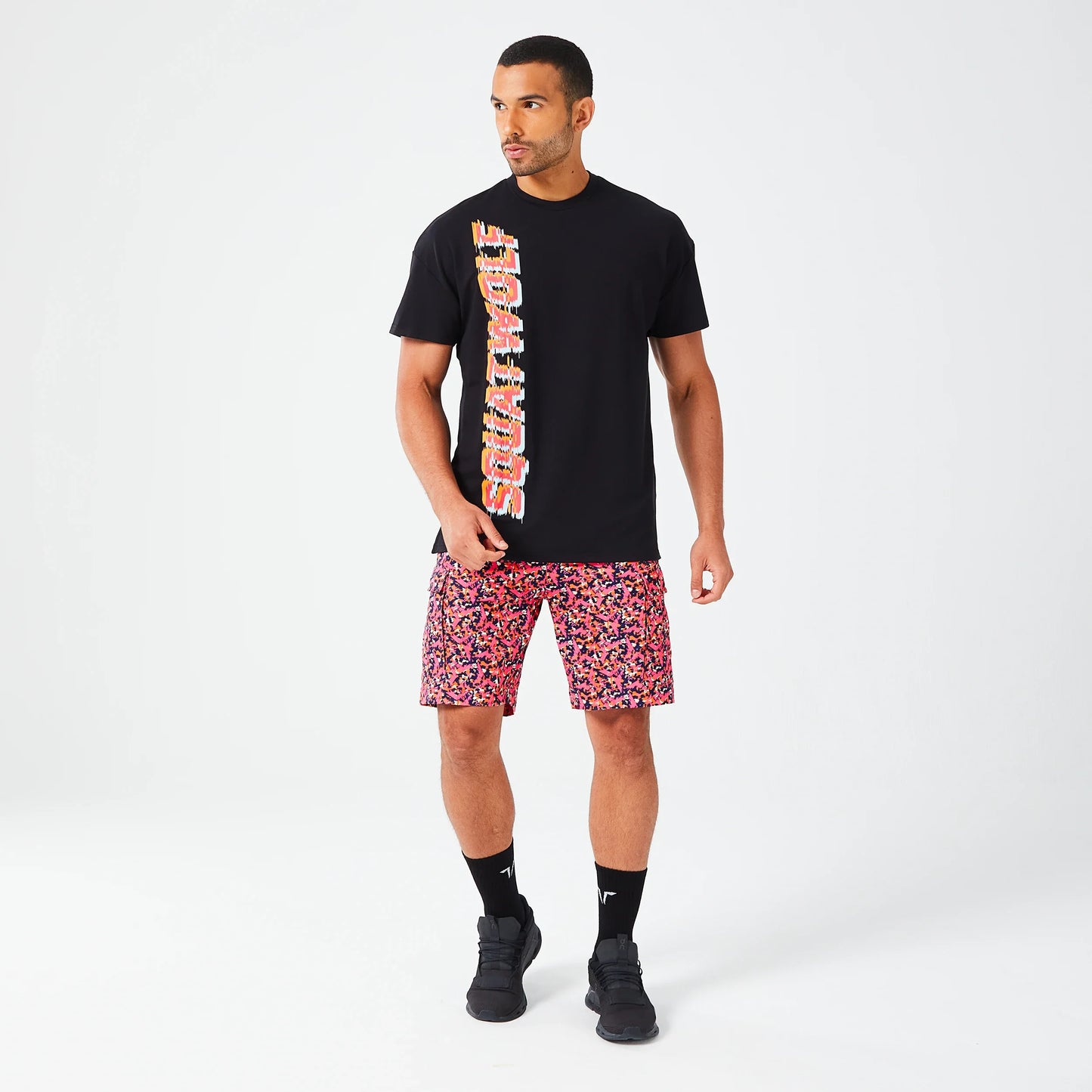 Glitch Oversized T-shirt - Black