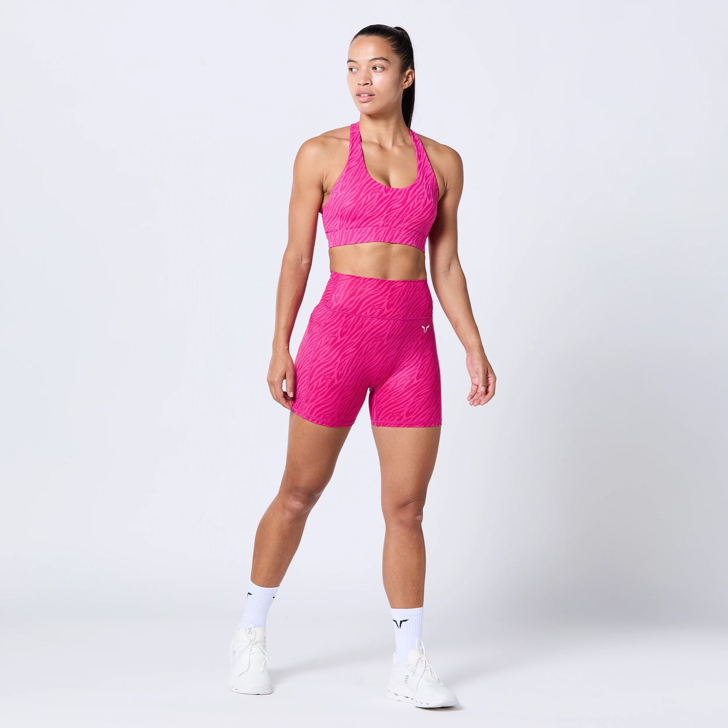 Racer Back Bra - Beetroot Purple Print