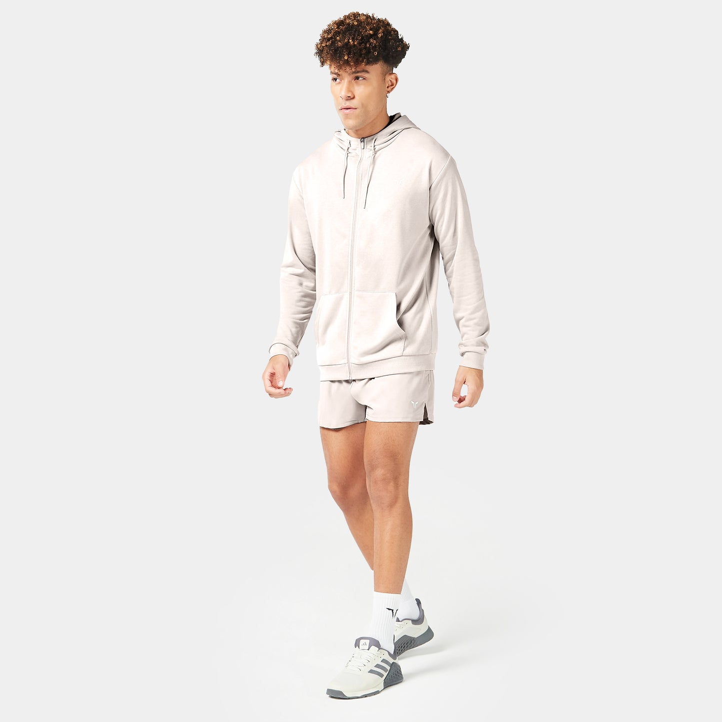 Essential Zipped Hoodie - Silver Lining