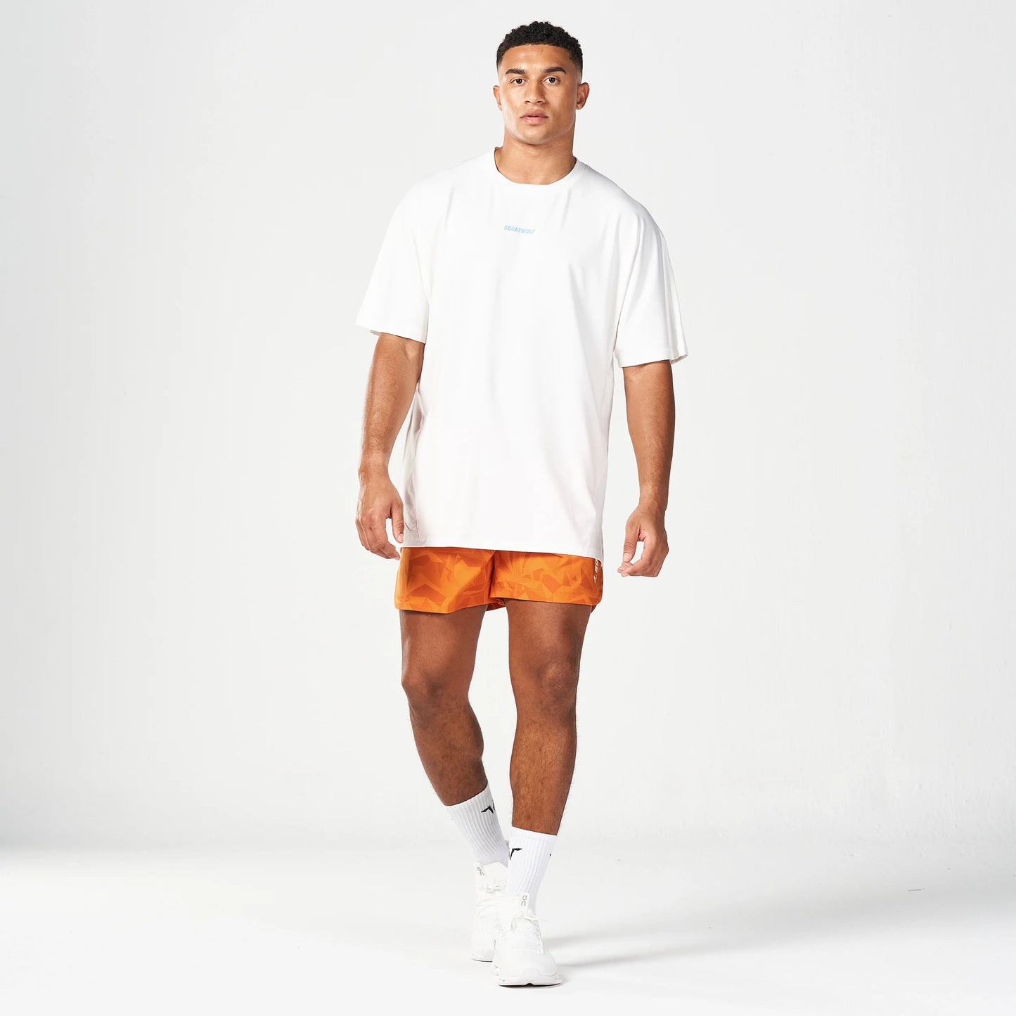 Oversized Pump Cover T-shirt Canal Blue Edition - Pearl White