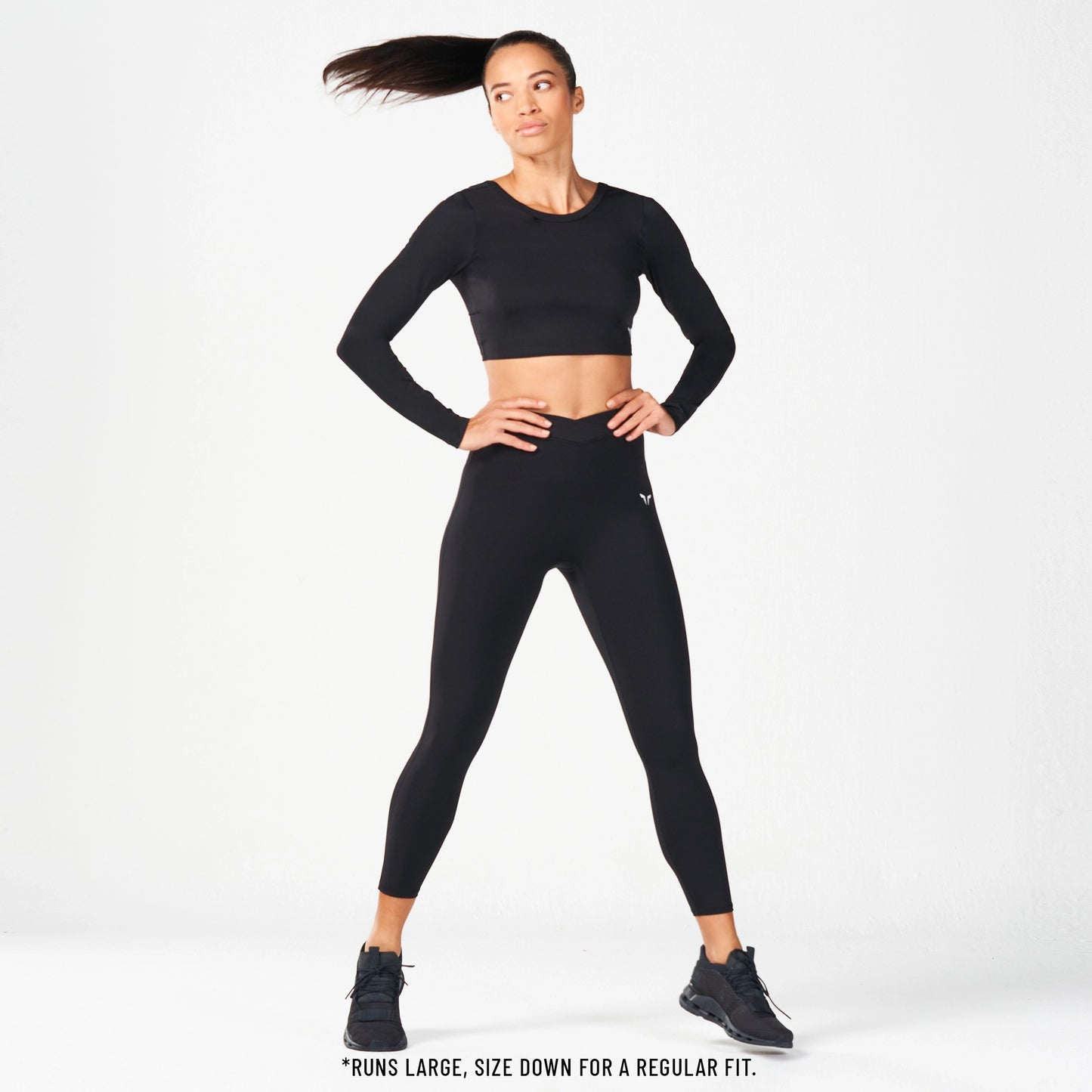 Crossover Leggings 24" - Black