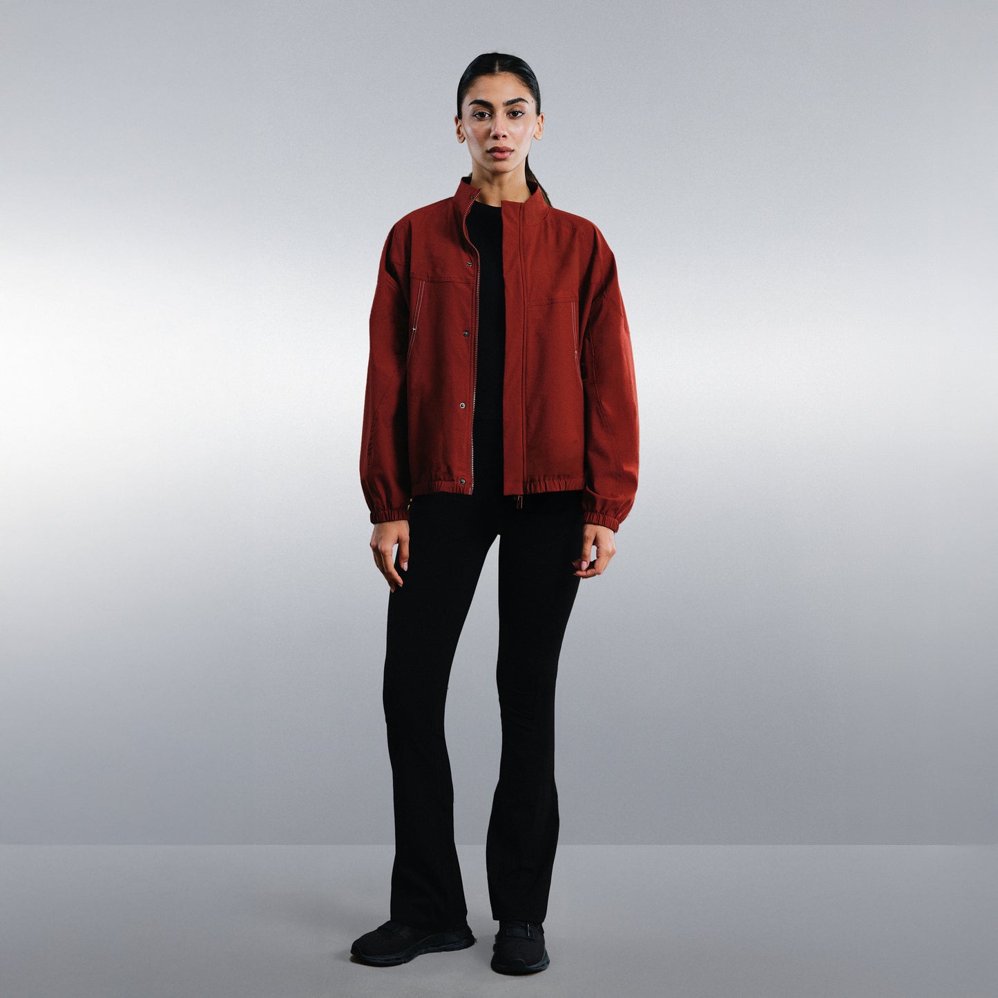 High Rise Flared Pants - Black