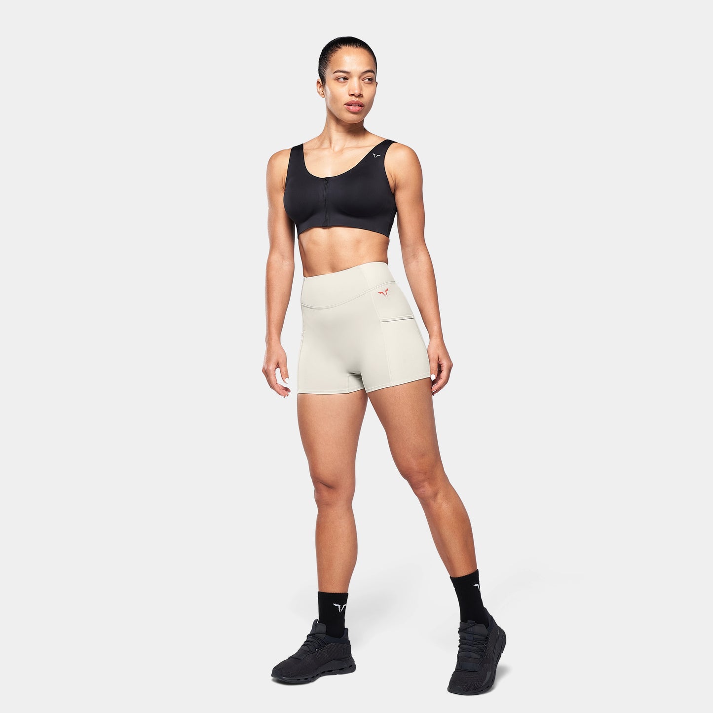 لاب 360° شورت تي دراي® 3 انش - فضي مطفي