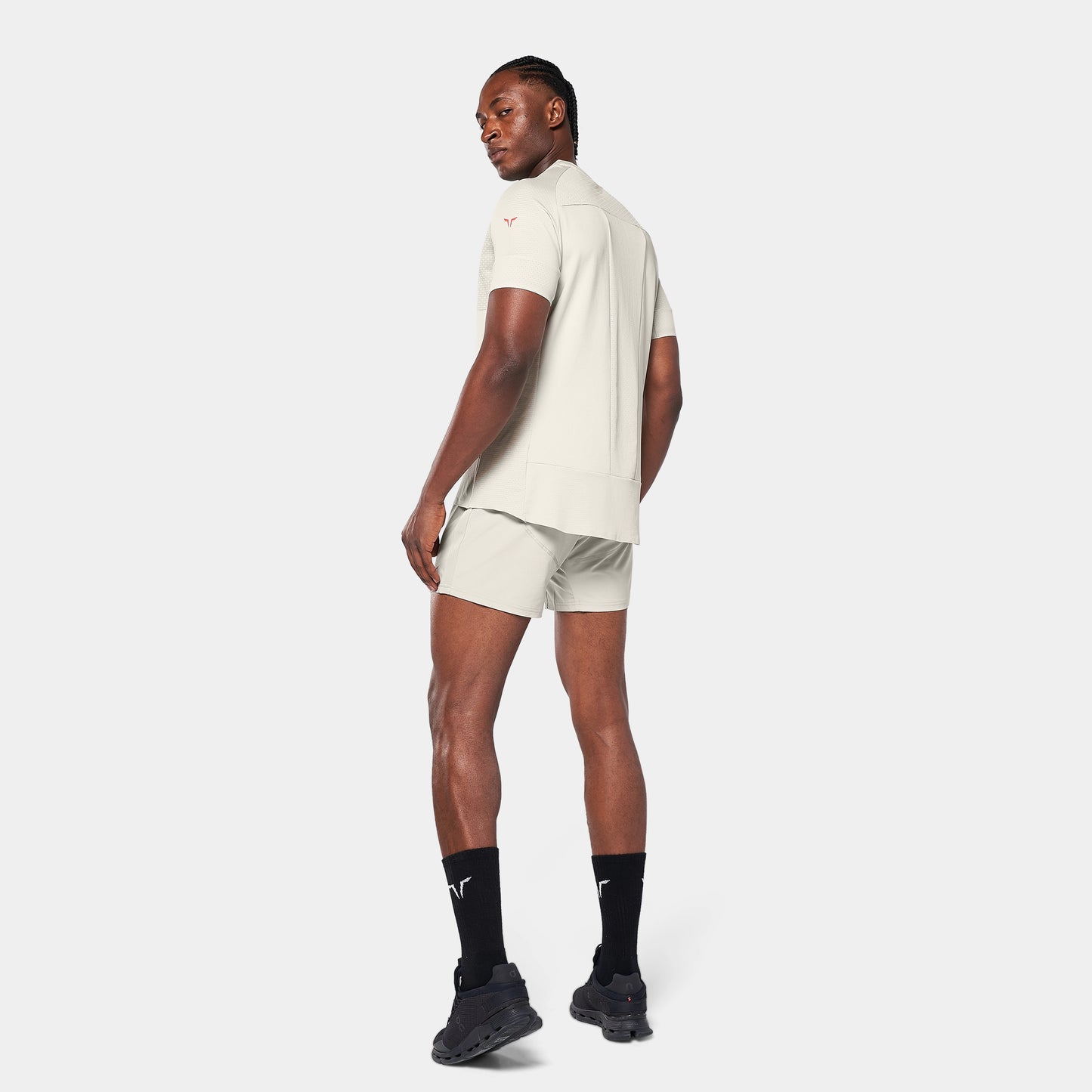 لاب 360° تيشيرت أكت دراي® باور مضاد للإنزلاق - فضي مطفي