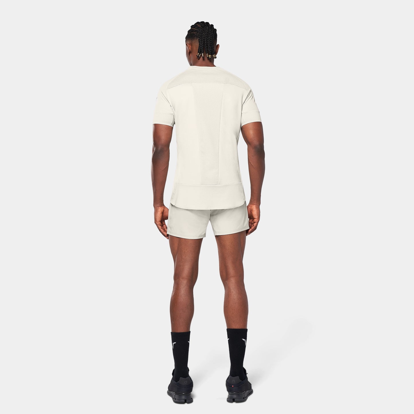 لاب 360° تيشيرت أكت دراي® باور مضاد للإنزلاق - فضي مطفي