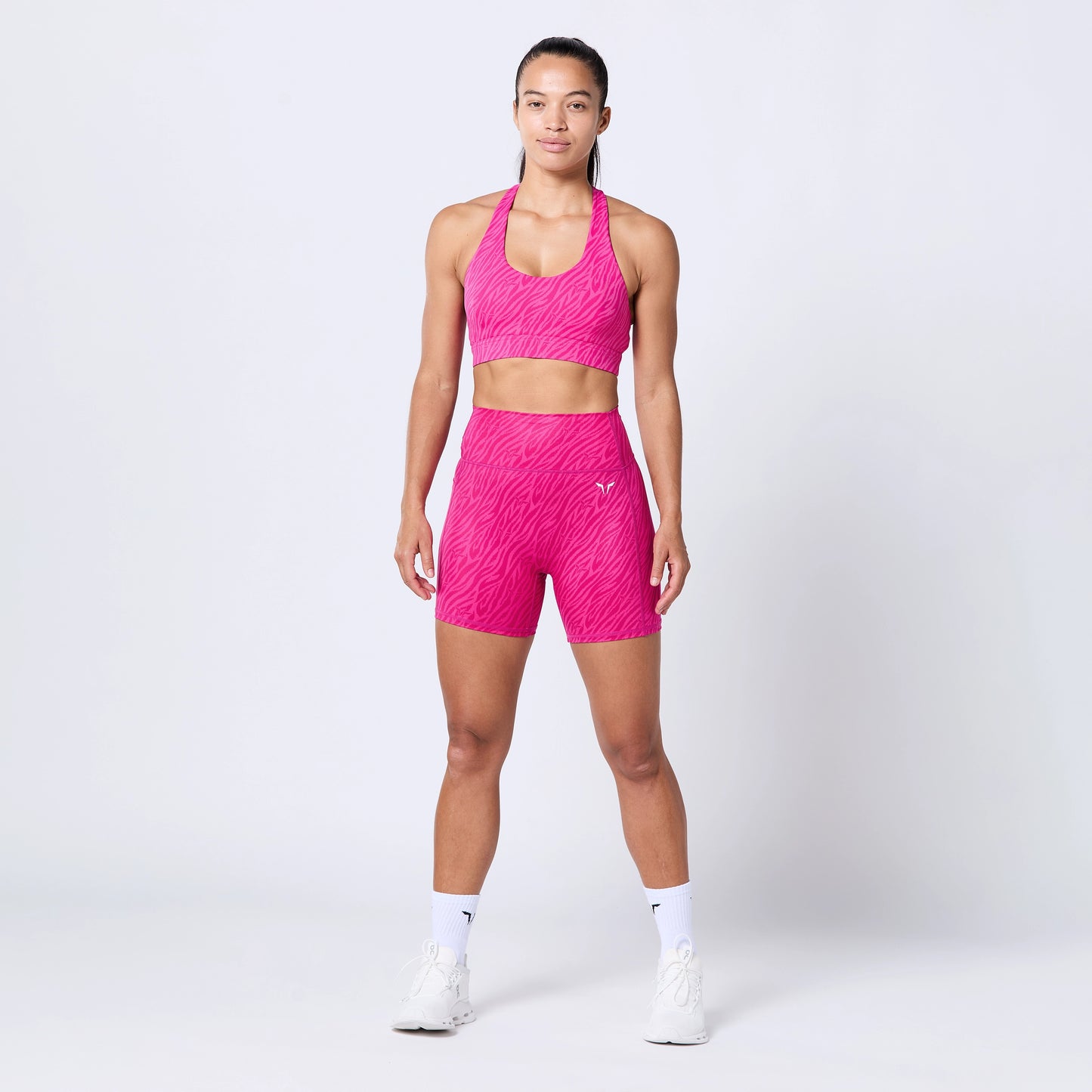 High Rise 5" Shorts - Beetroot Purple Print