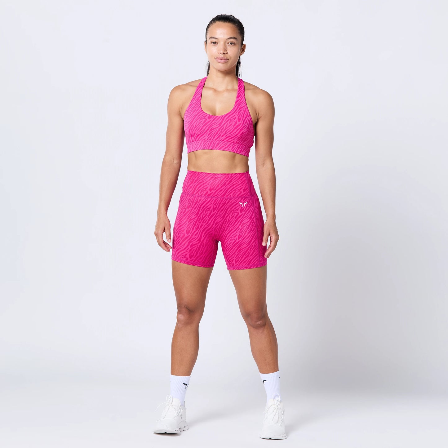 Racer Back Bra - Beetroot Purple Print