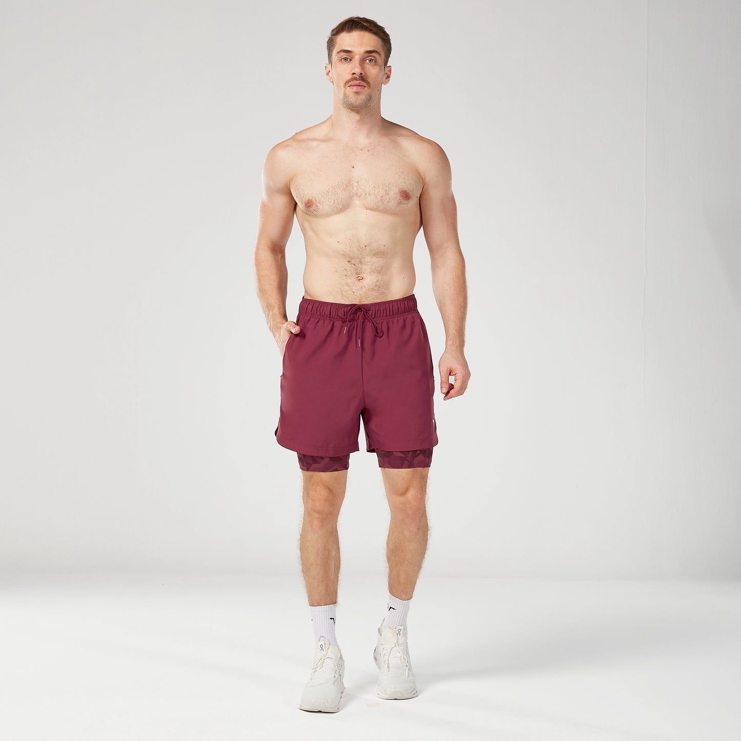 Limitless 2-in-1 7" Shorts - Burgundy