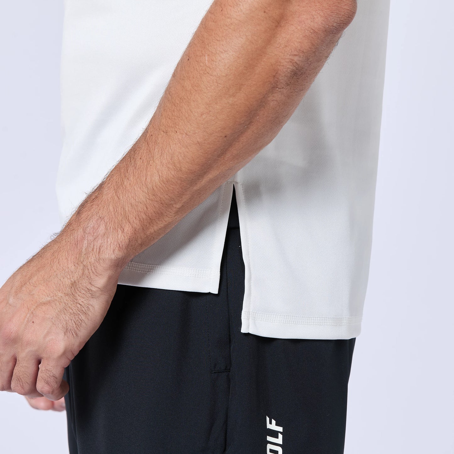 كونتراست تيشيرت  -  أبيض لؤلؤي