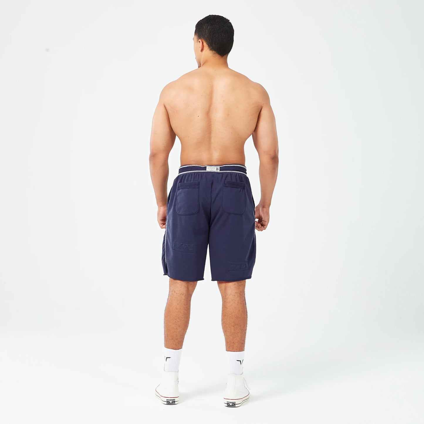 Golden Era Ripped Shorts - Navy