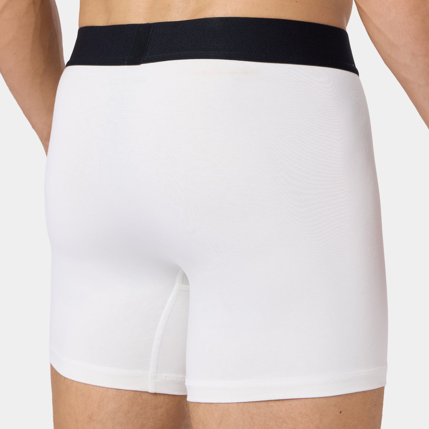 بوكسر قطني 5" 3 قطع - أبيض لؤلؤي