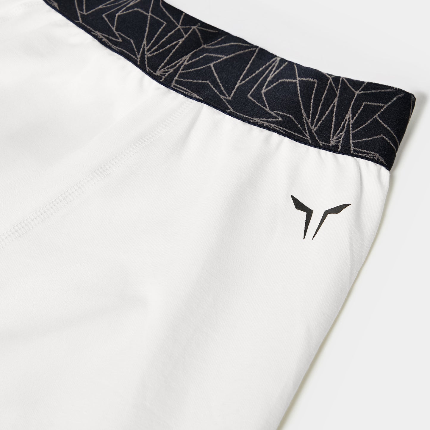 بوكسر 5 انش قطني 3 قطع  - أبيض لؤلؤي