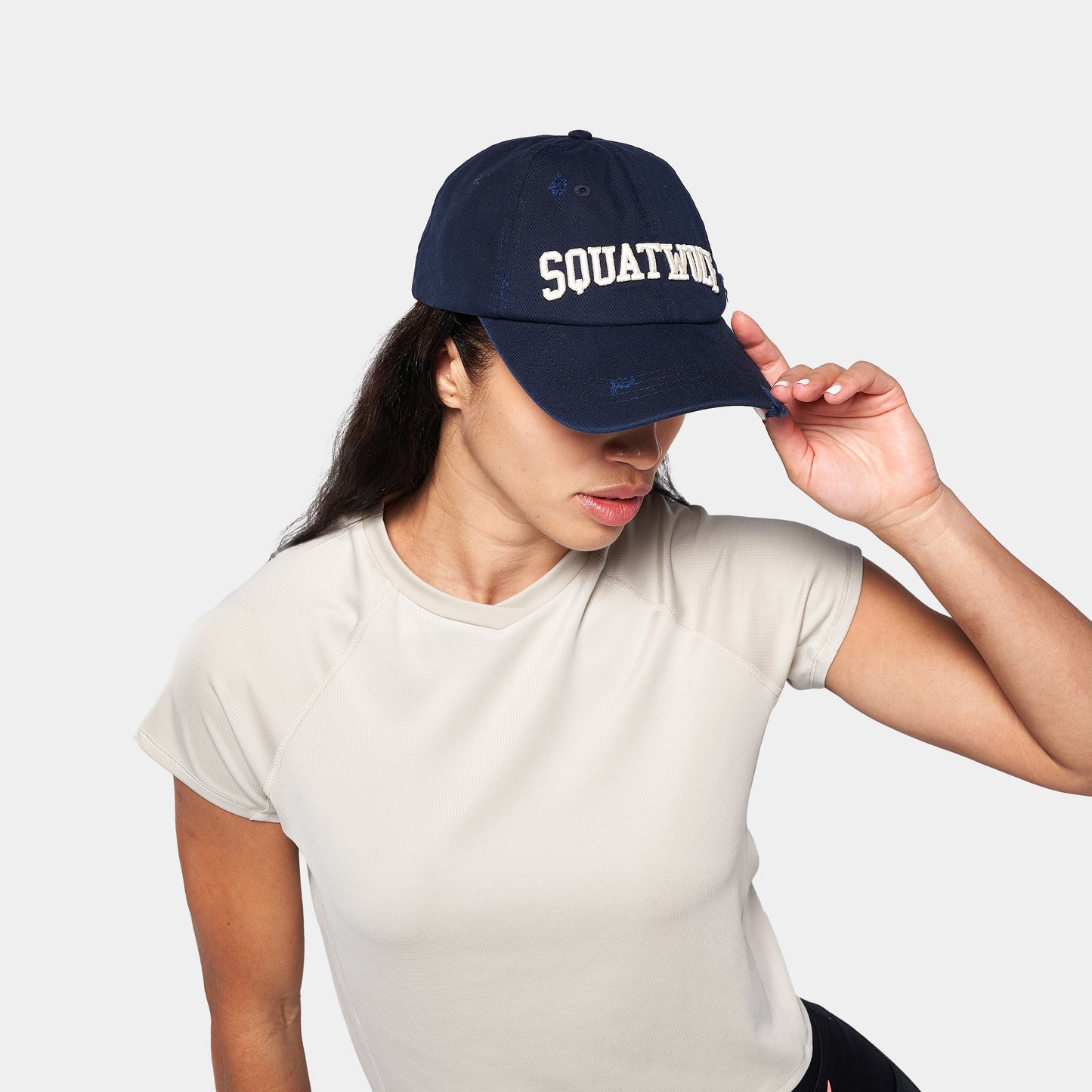 قبعة بيسبول ممزقة - كحلي