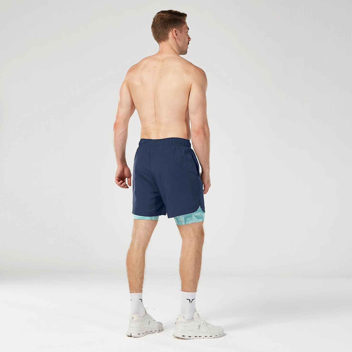 شورت ليميتليس 2 في 1 بطول 7 بوصة - كحلي