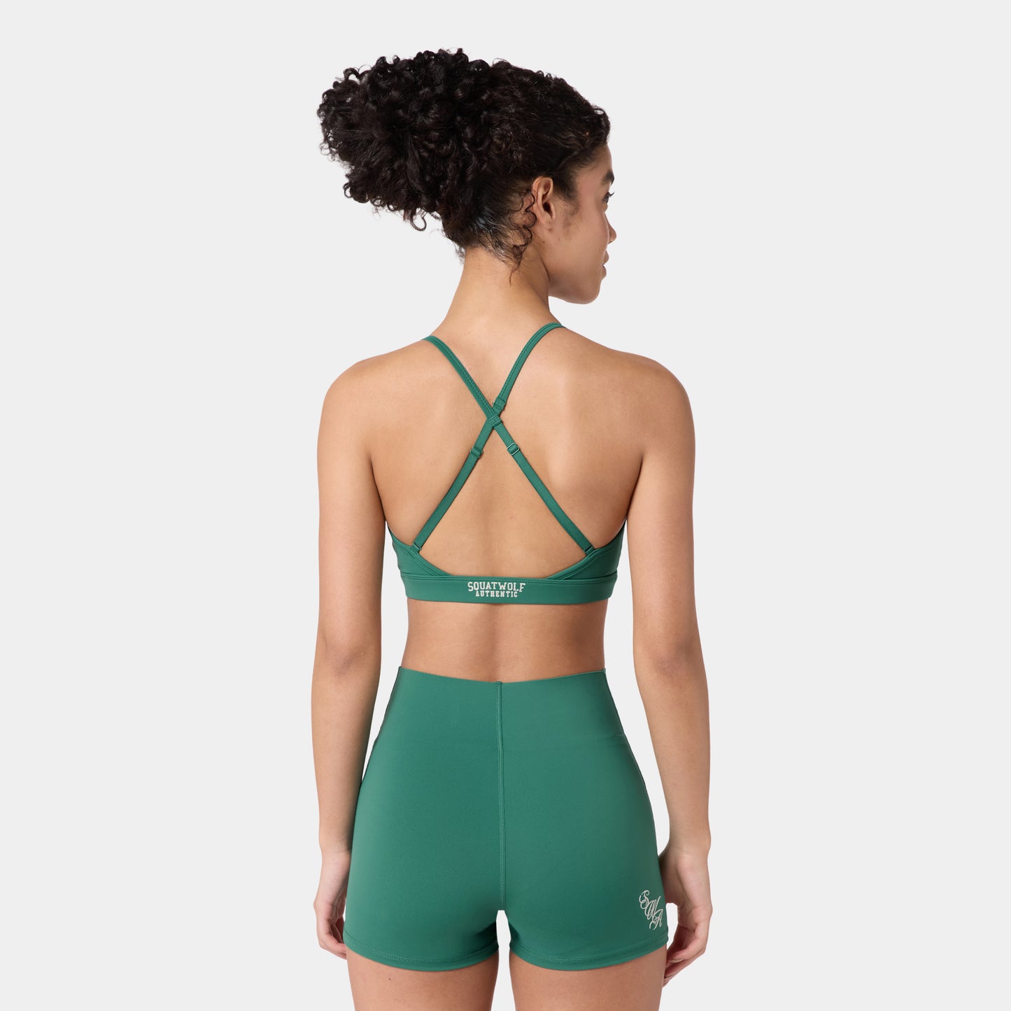 Authentic Cross Back Bra - Galapagos Green