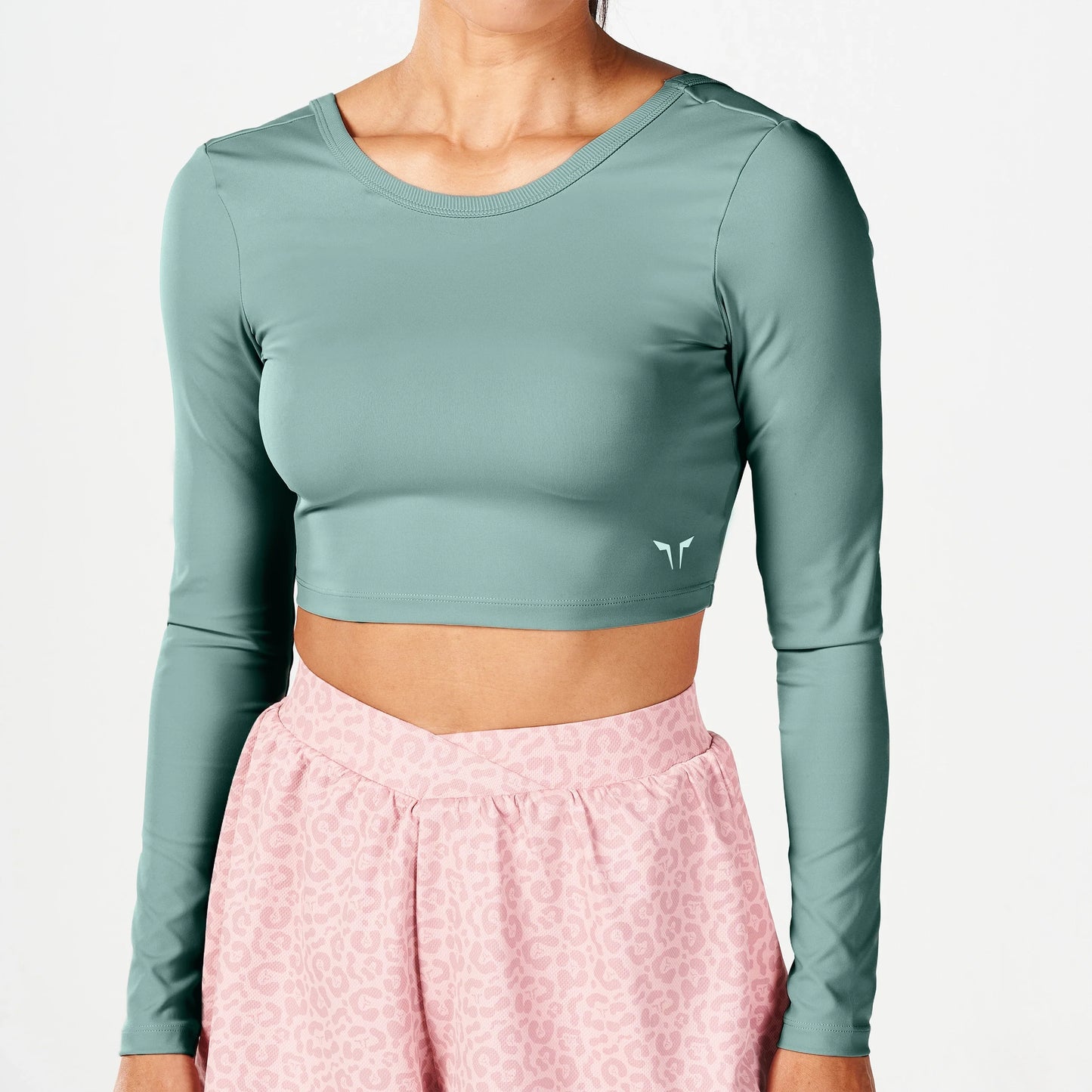 بلوزة واريور 2.0 قصيرة - أخضر غامق