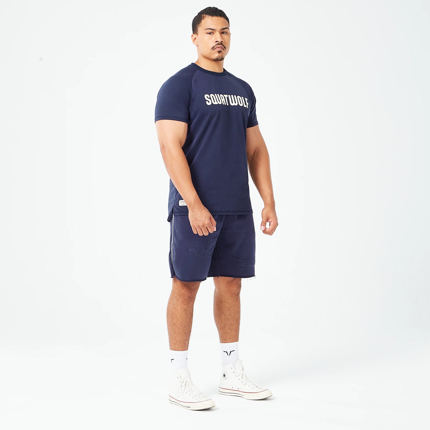 Golden Era Raglan Muscle T-shirt - Navy Graphic