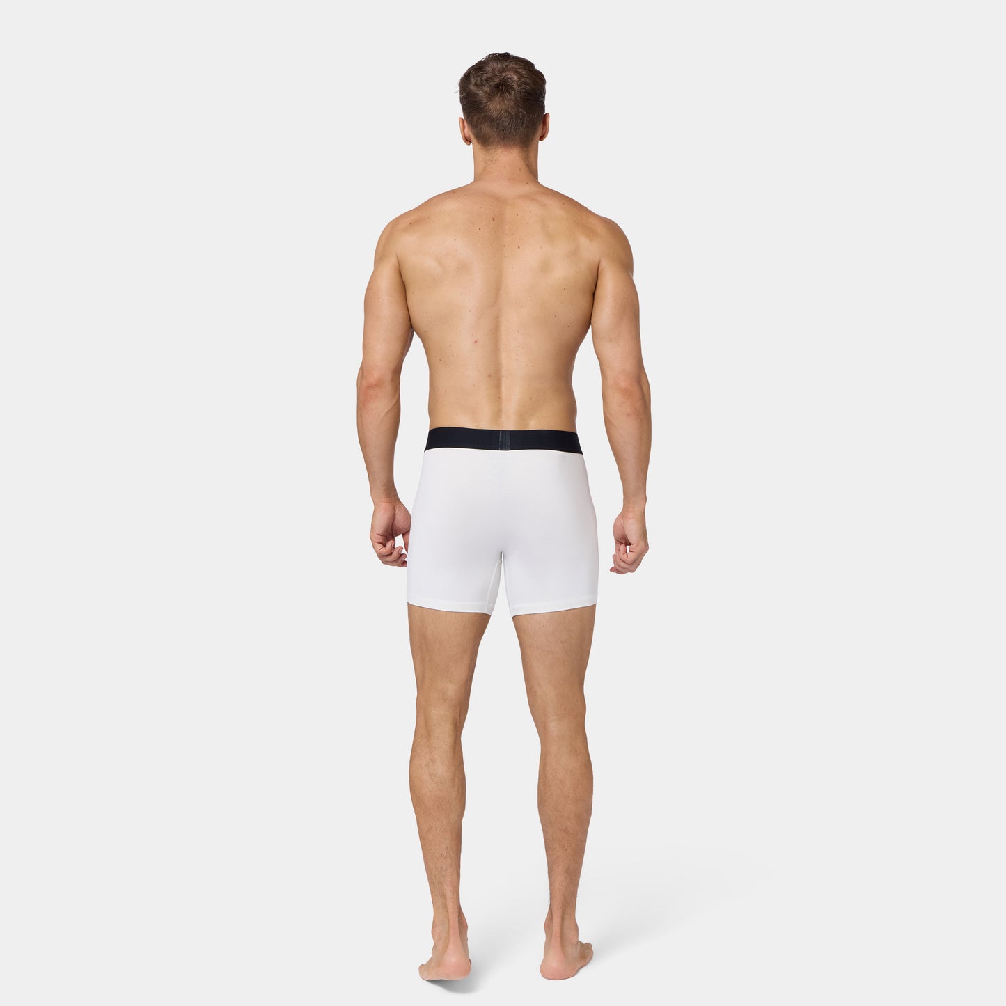 بوكسر قطني 5" 3 قطع - أبيض لؤلؤي