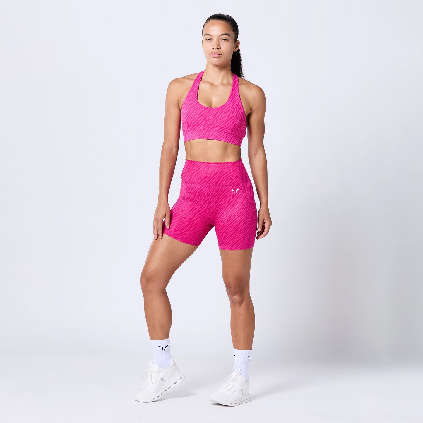 High Rise 5" Shorts - Beetroot Purple Print