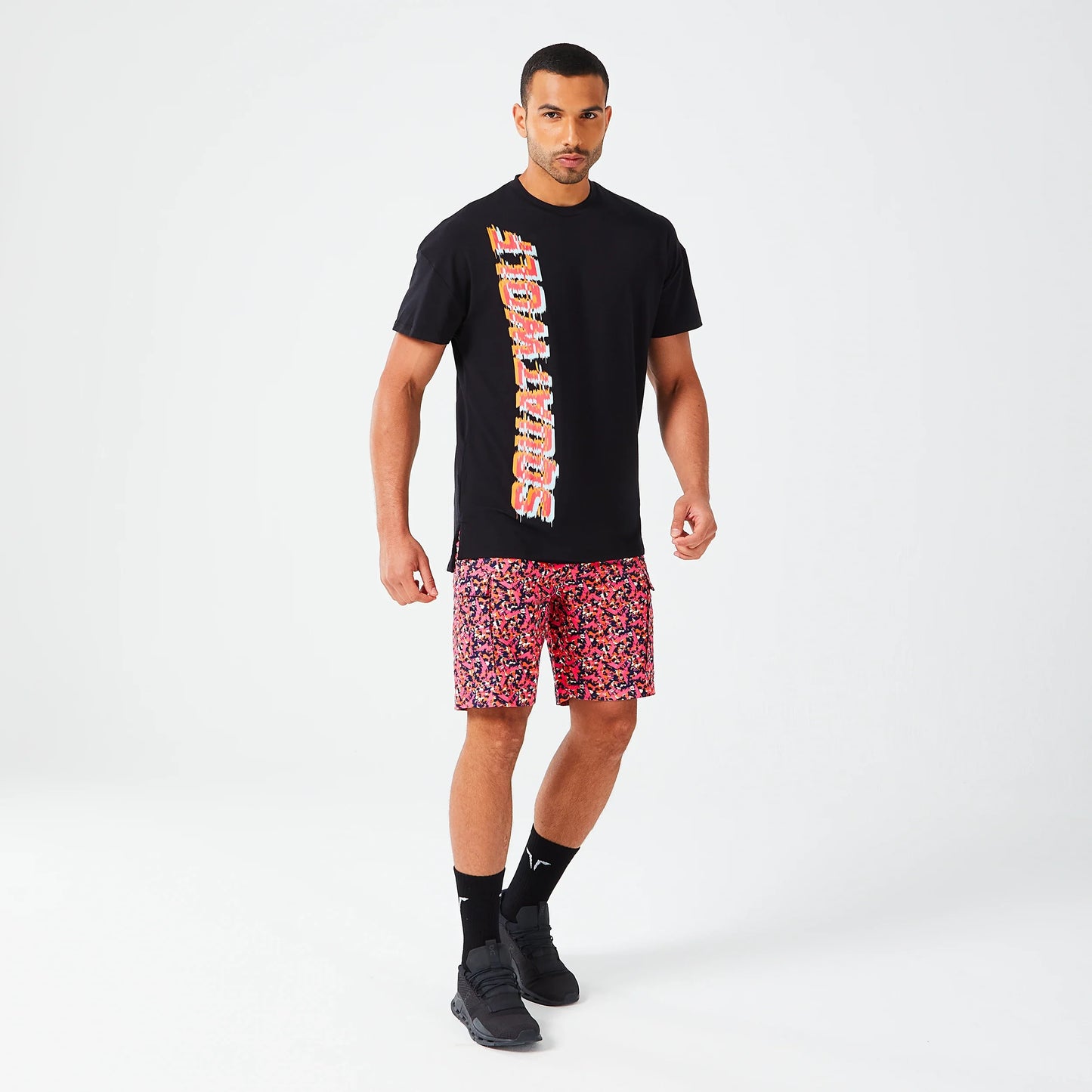 Glitch Oversized T-shirt - Black