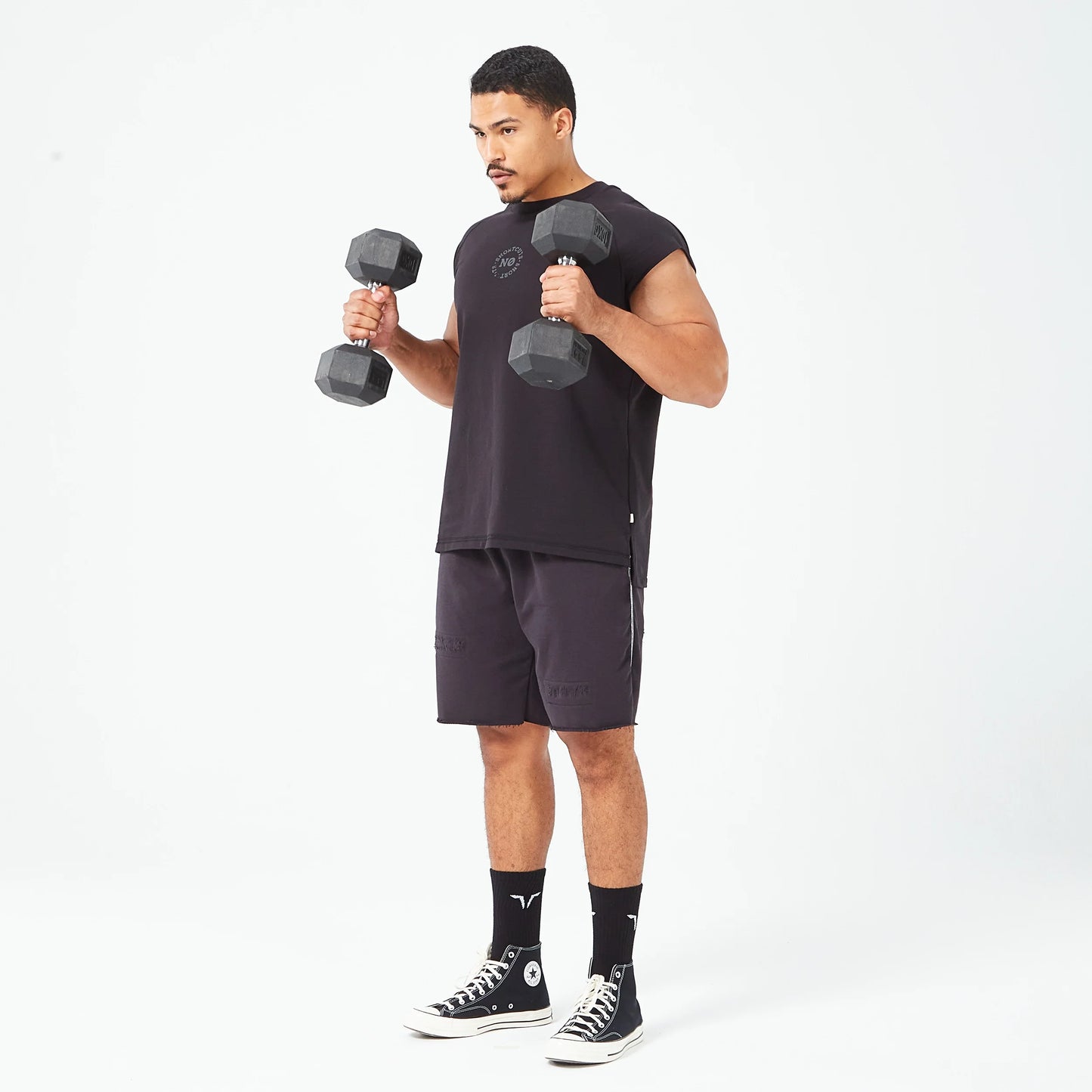 تيشيرت قولدن إيرا ثروباك - أسود