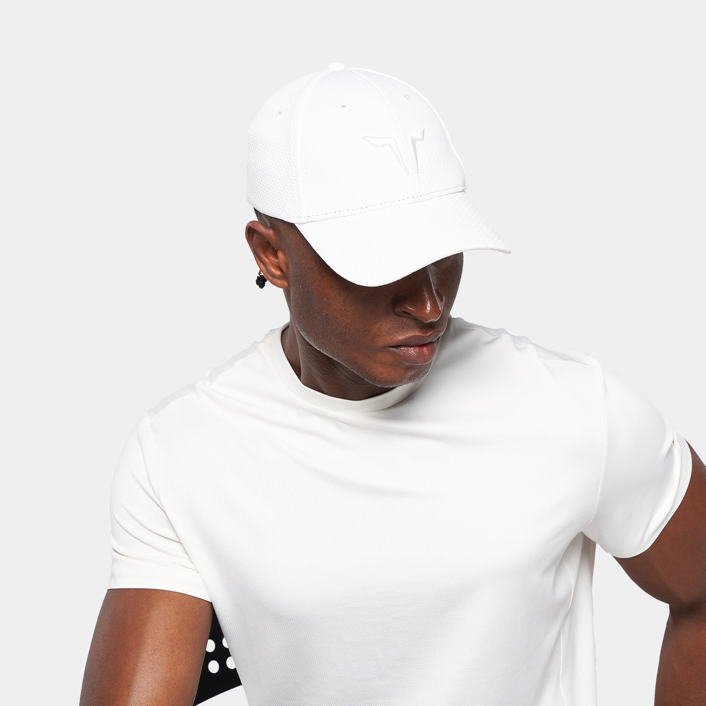 قبعة ماركة قابلة للتعديل - أبيض لؤلؤي