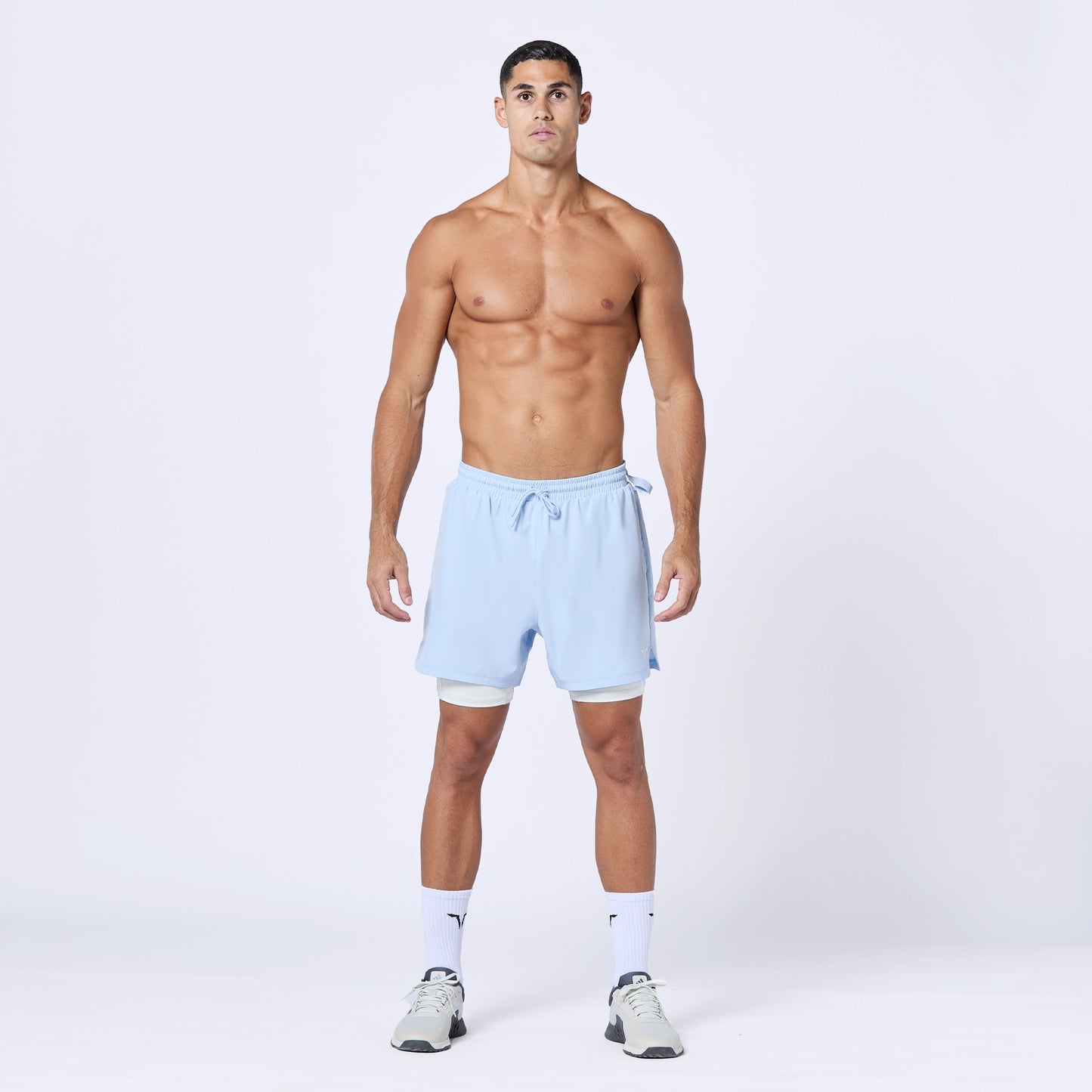 شورت فاونديشن 5" 2 في 1 - أزرق سماوي