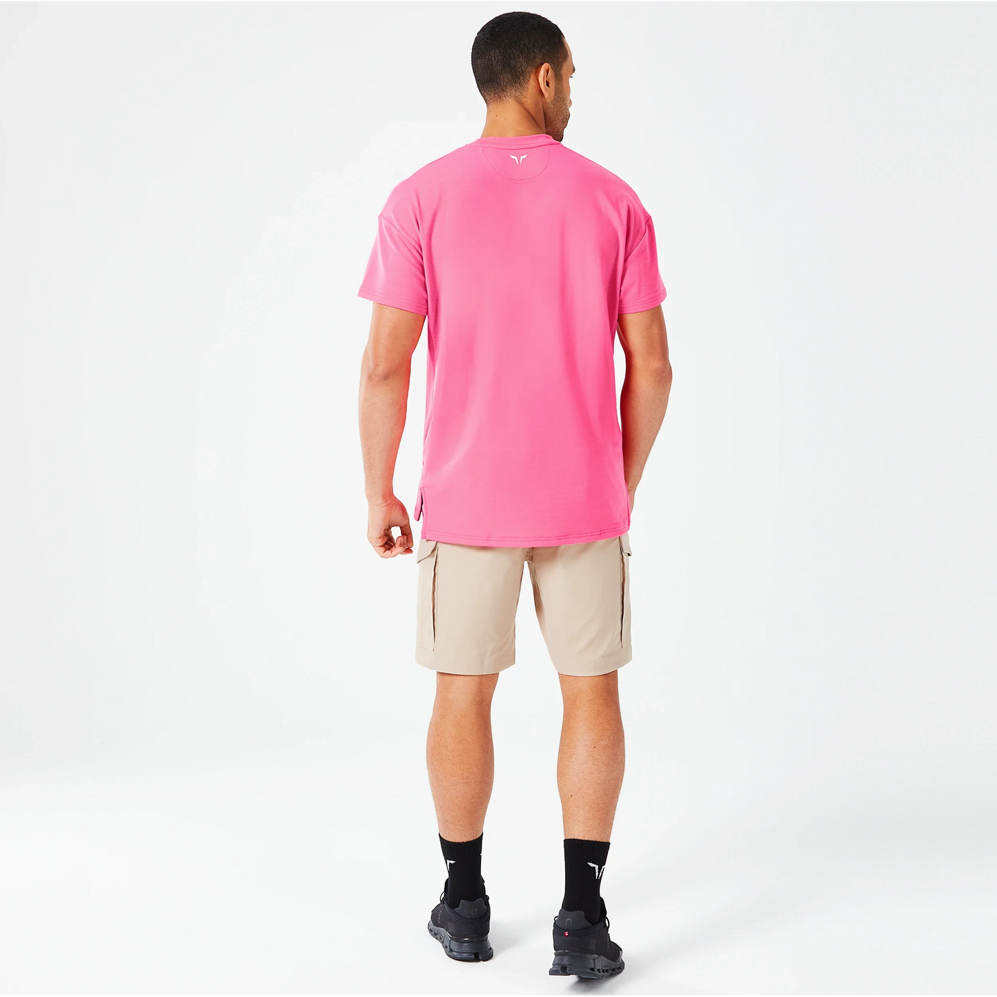 Glitch Oversized T-shirt - Hot Pink